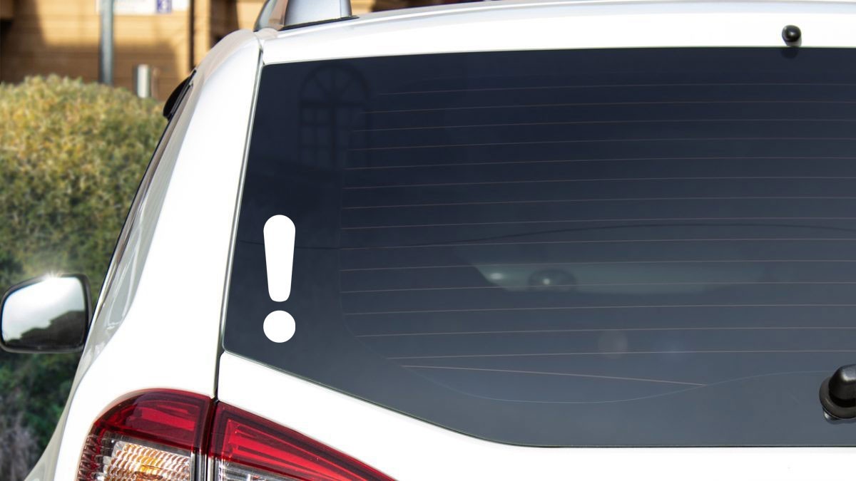 CAUTION SYMBOL Vinyl Decal Sticker Hazard Danger Warning Safety Sign Car Truck