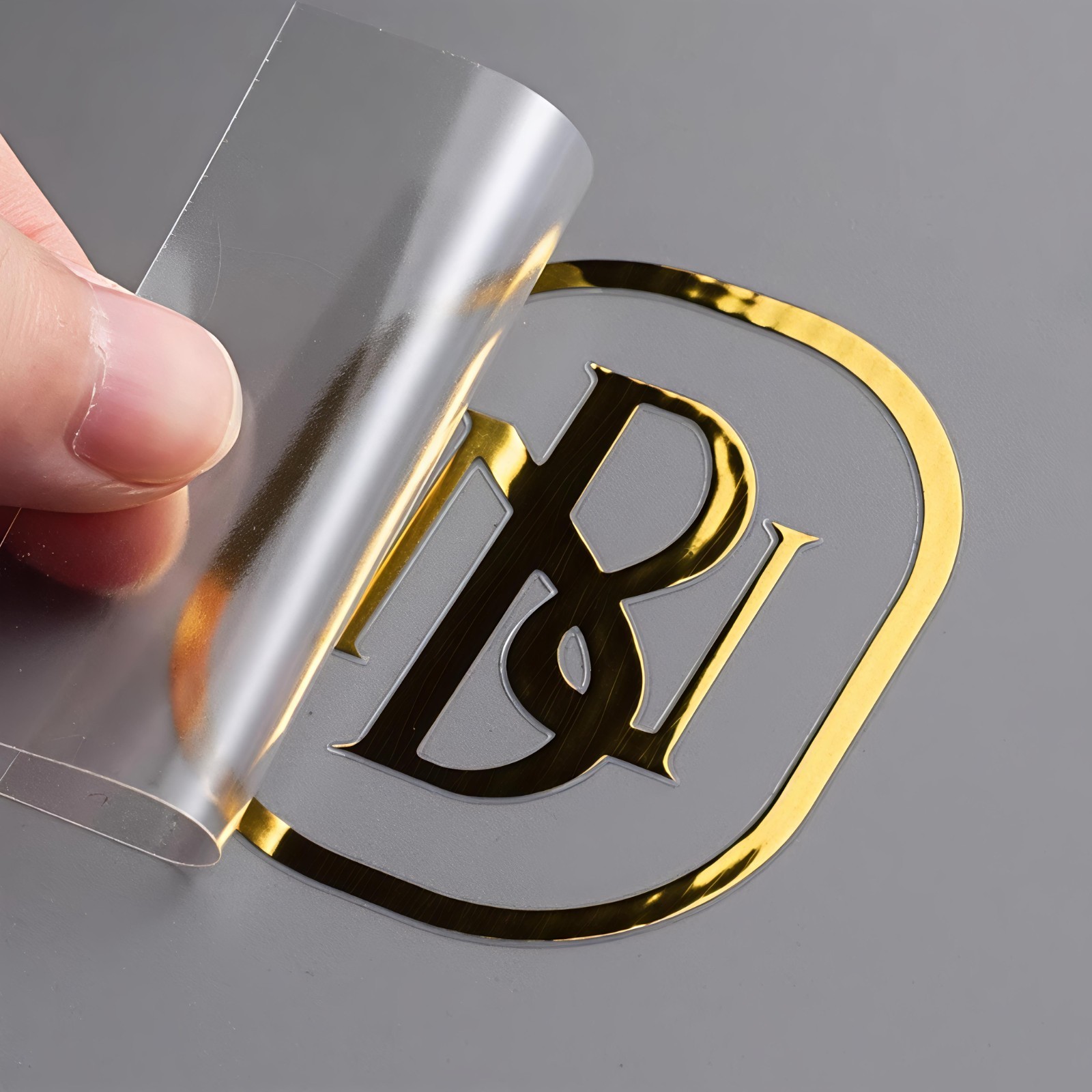 Custom Nickel Metal Transfer Sticker 3D Business Logo Branding Label Waterproof