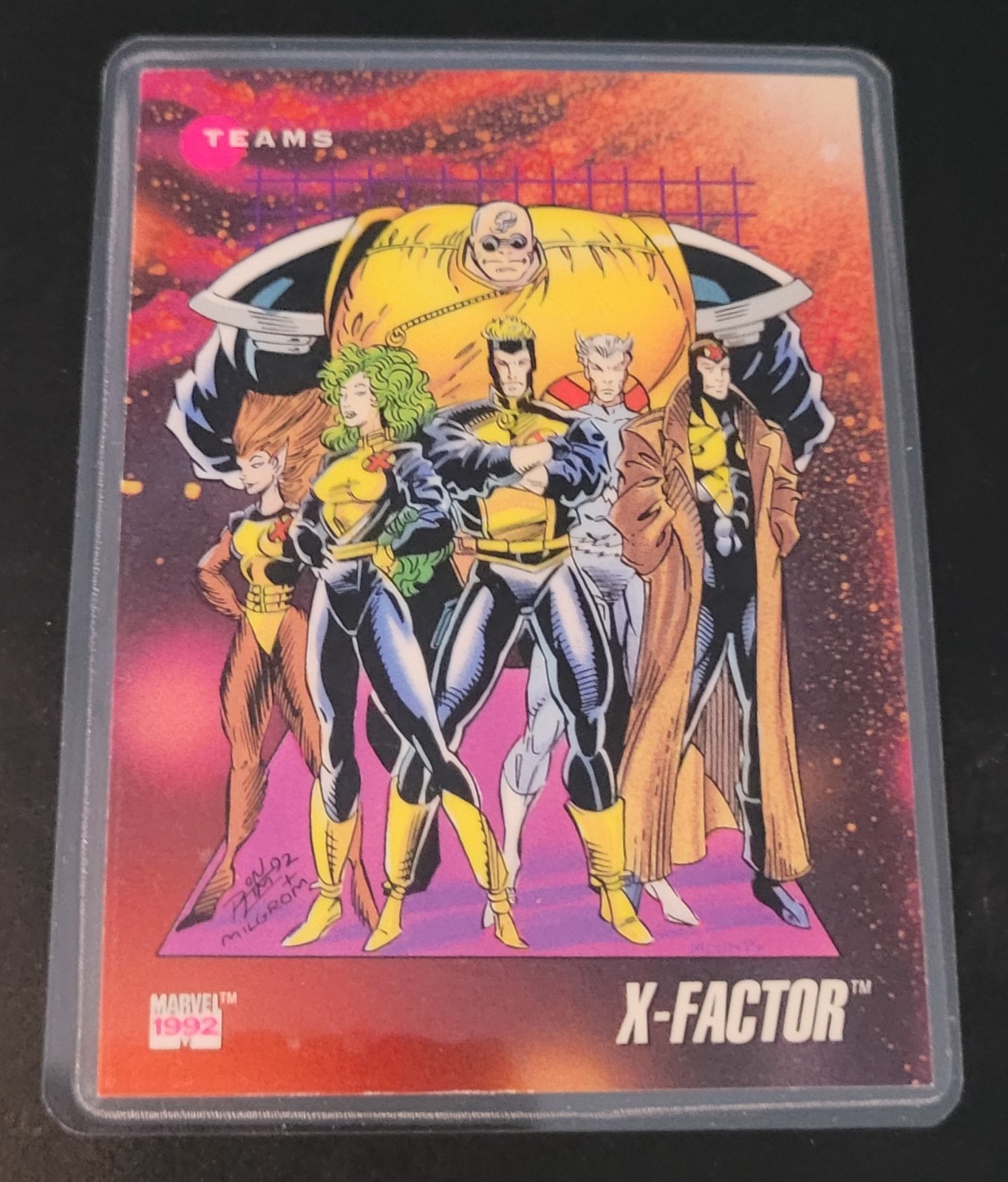 1990's Impel Marvel Universe Teams Fridge/Locker/Cabinet Laminated Magnet X-MEN