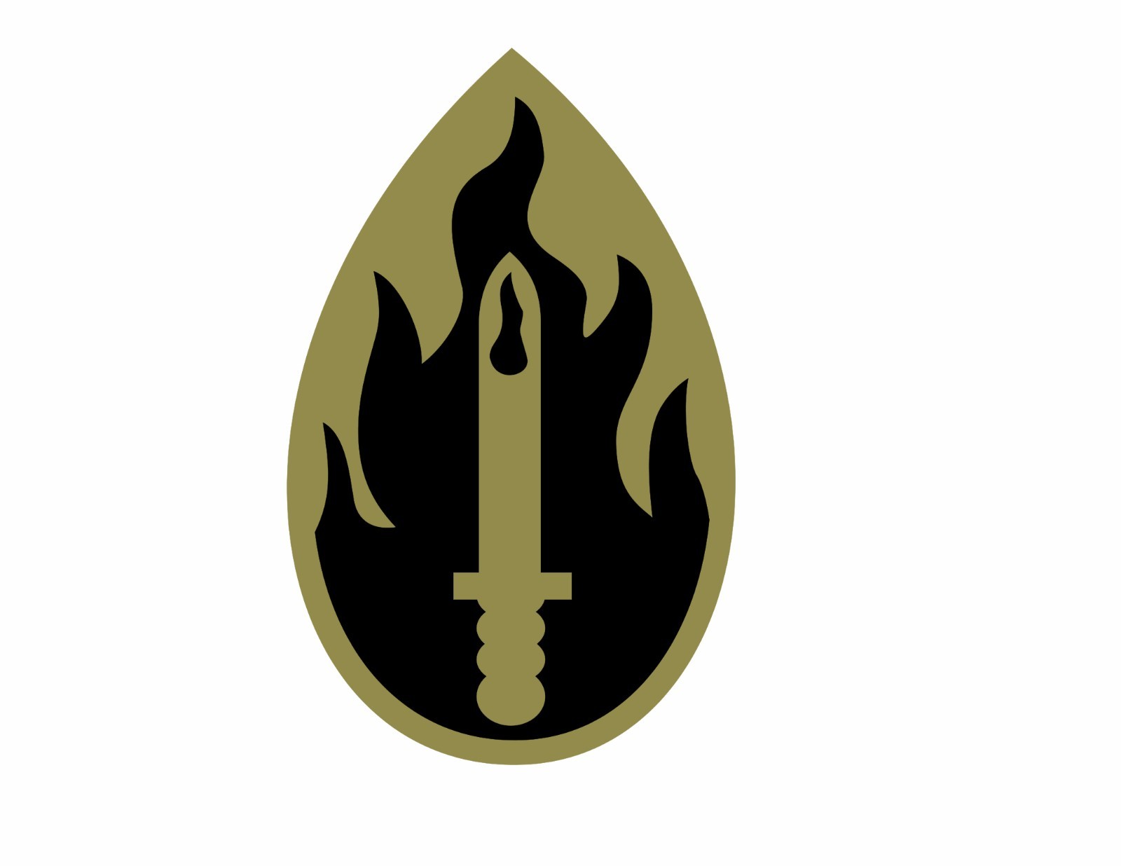 63rd INFANTRY DIVISION Vinyl Window Decal/Sticker Olive/Black