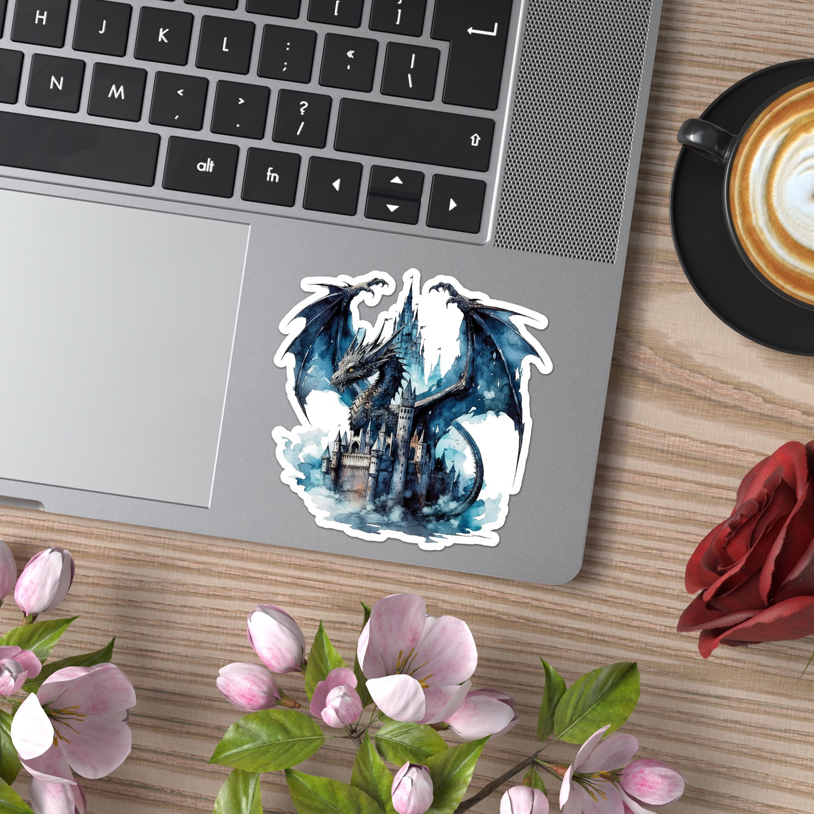 Black Dragon Castle – Vinyl Decal Sticker – Car Window Laptop – ebn11222