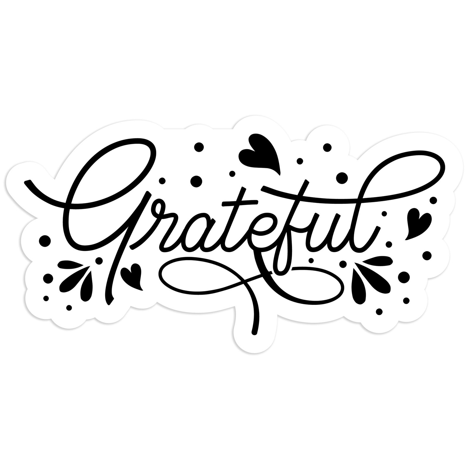 Grateful – Vinyl Decal Sticker – Car Window Laptop – #712