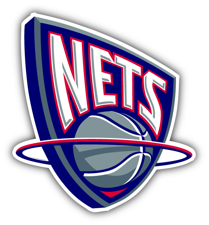 New Jersey Nets NBA Basketball Logo Car Bumper Sticker Decal -9", 12" or 14"