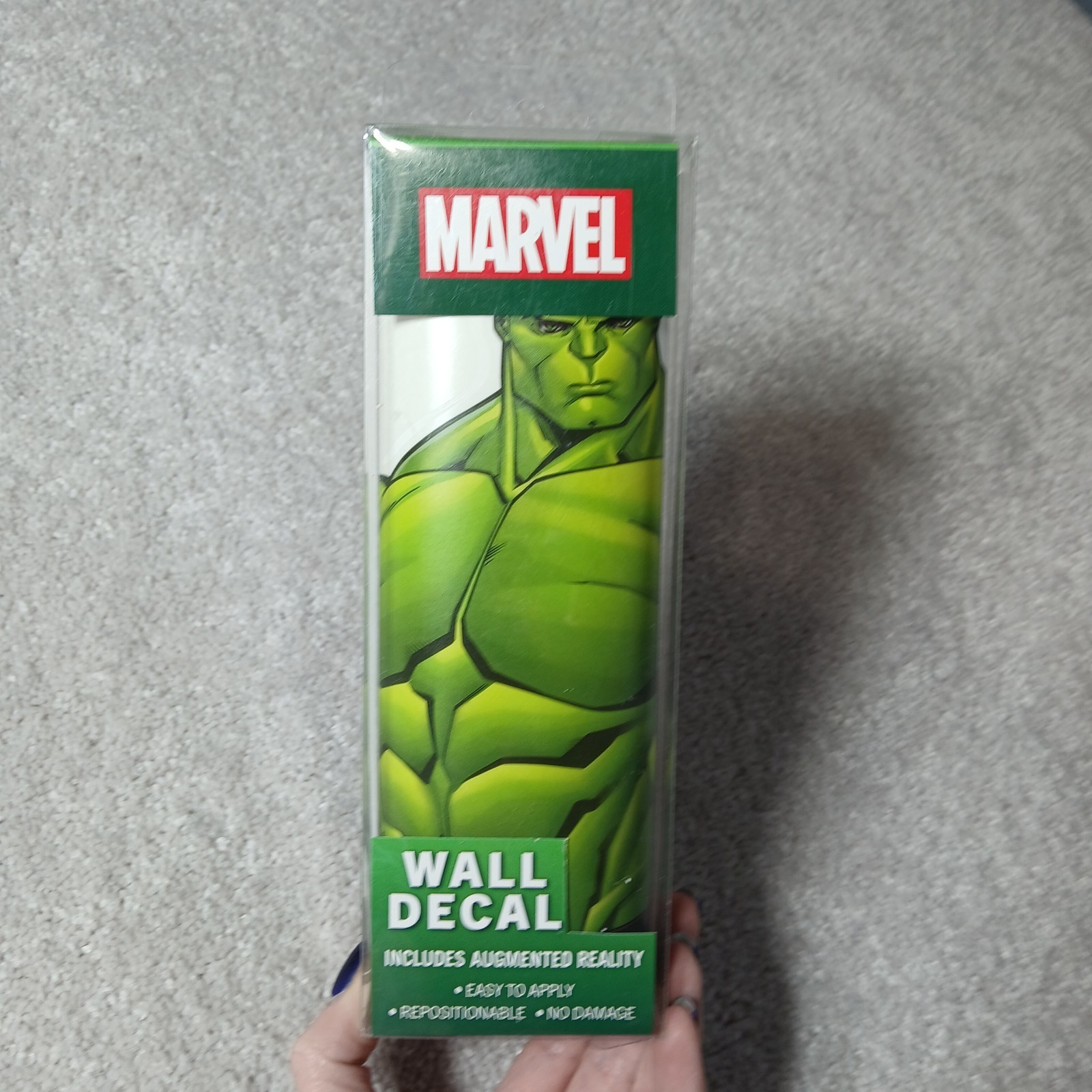 Marvel Incredible Hulk Wall Decal – with 3D Augmented Reality Interaction New