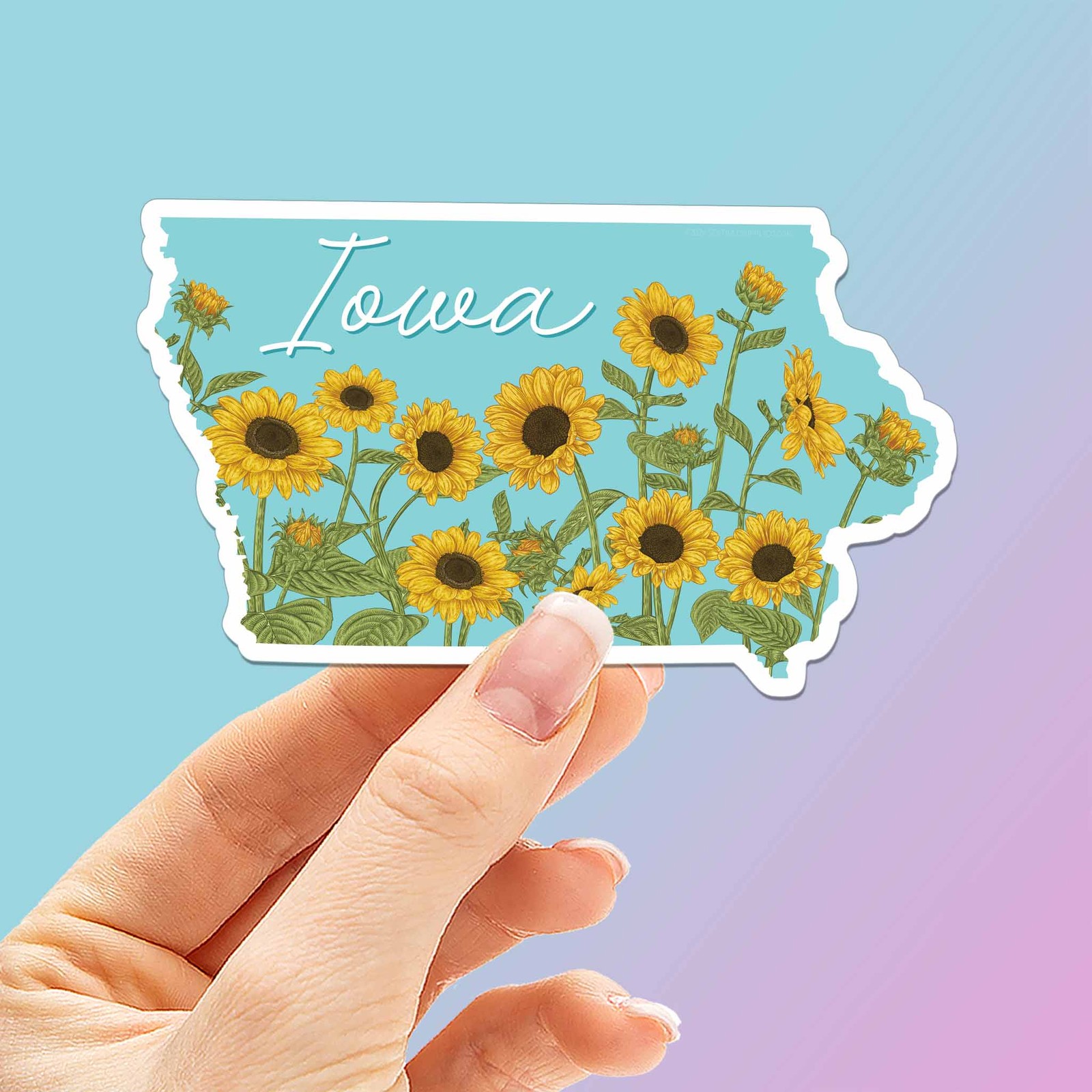 Iowa Sunflower Sticker
