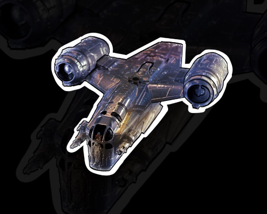 Mandalorian Razor Crest Sticker