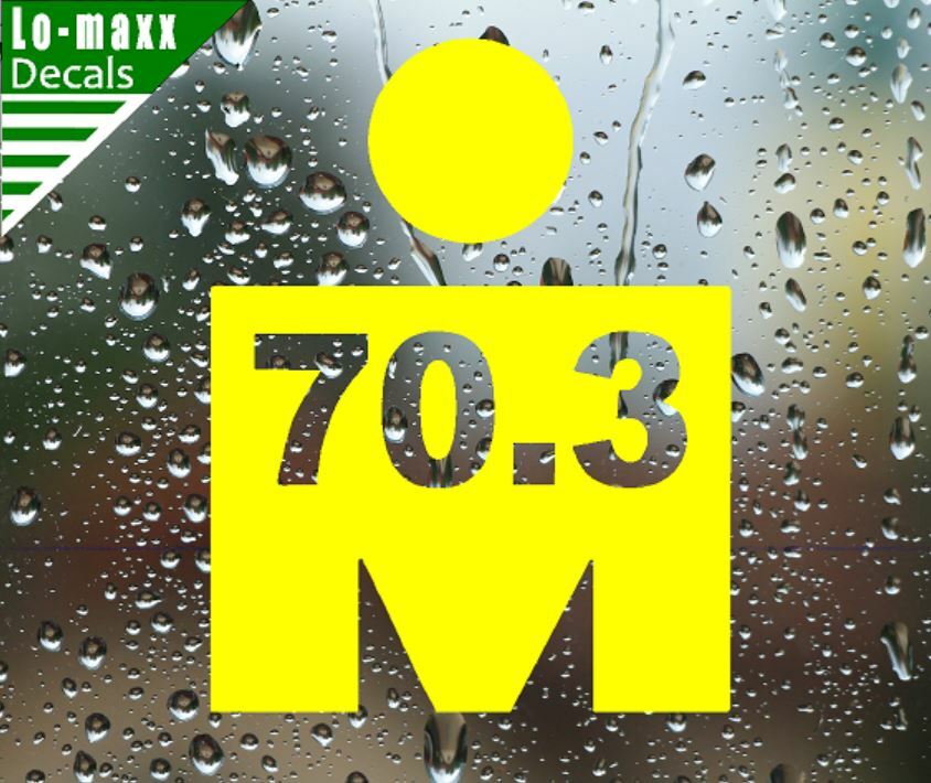 Ironman Triathlon 70.3 Endurance Multisport Race Event Die Cut Vinyl Decal