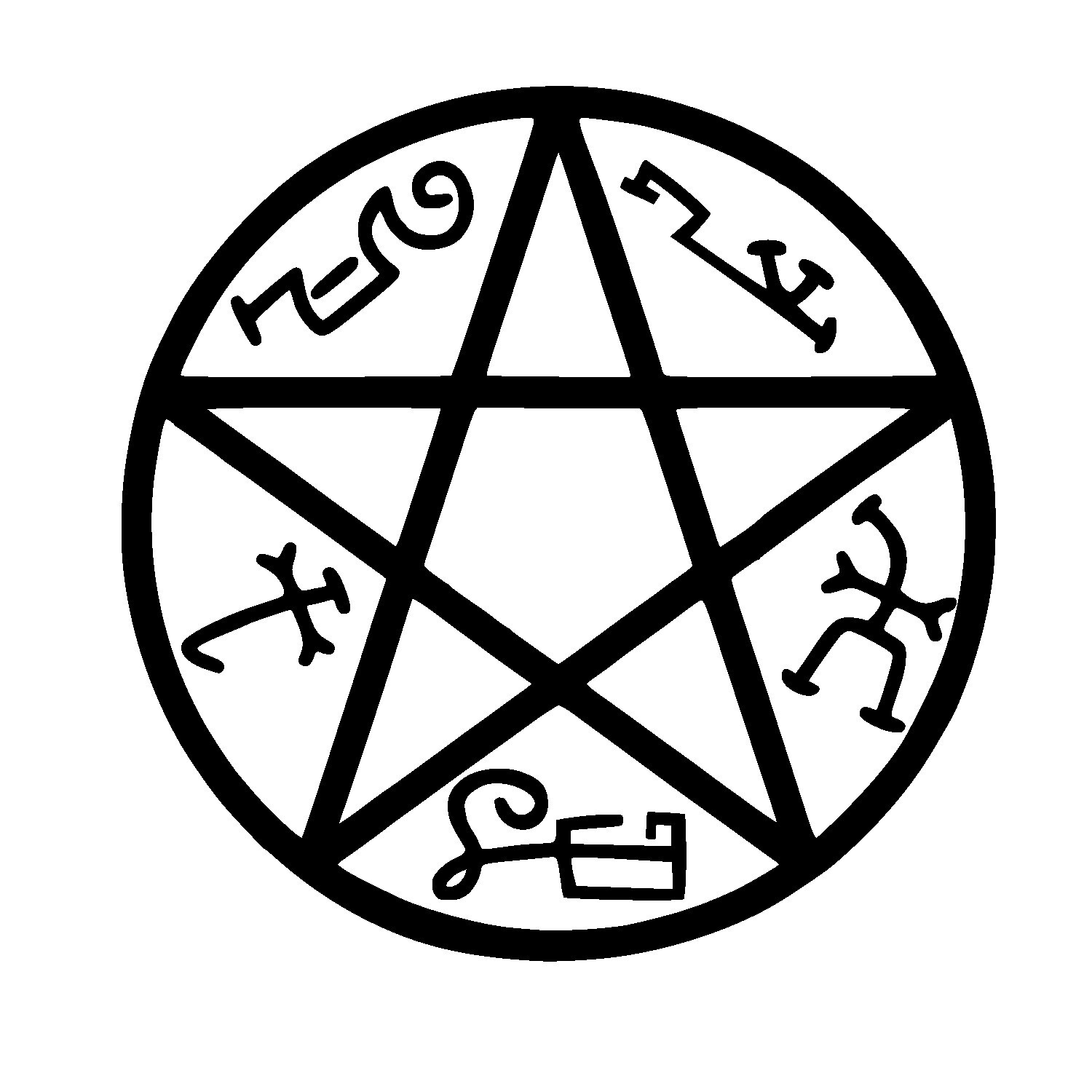 Demon Trap Symbol Vinyl Decal, Supernatural Image