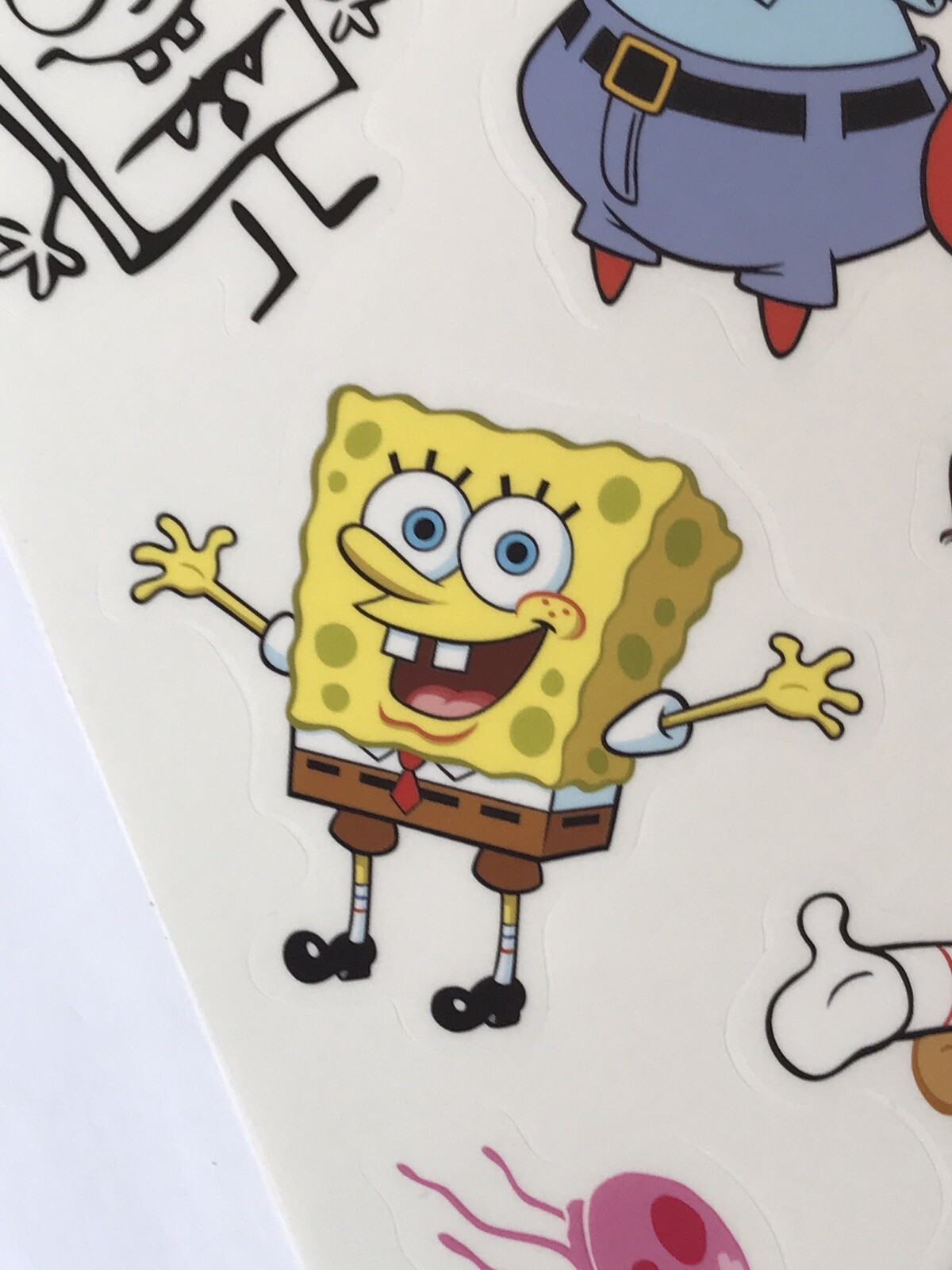 SPONGE BOB SQUAREPANTS kids wall stickers 14 Wall Decals Sandy Patrick Squidward
