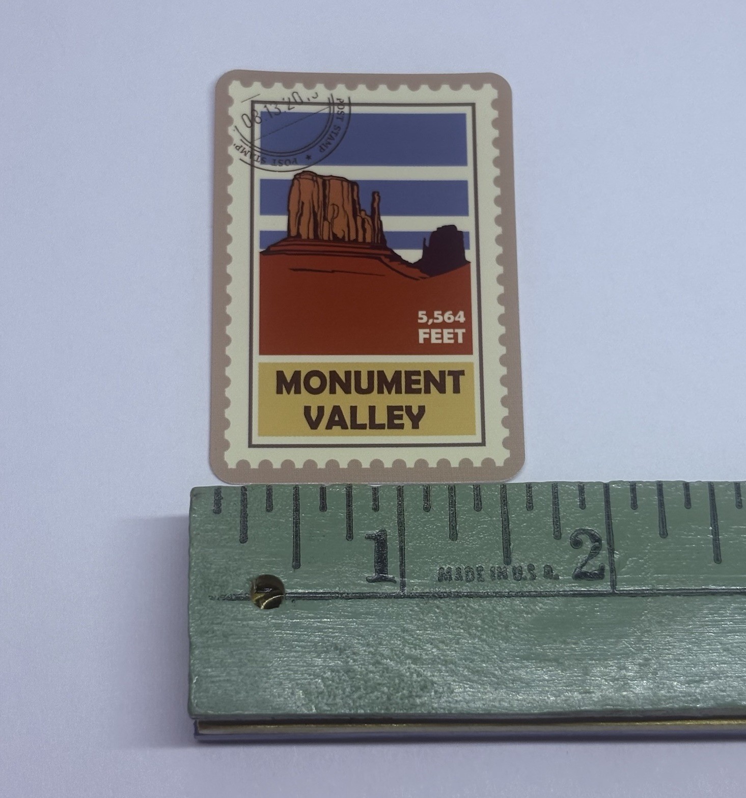 Monument Valley Postage Stamp Novelty Sticker Vinyl Decal Travel Cool Art Tc9