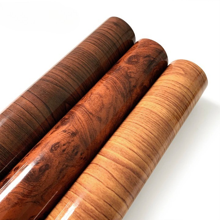 Sticker Decal Wrap PVC Film Glossy Wood Grain Polymeric DIY Car Interior Vinyl