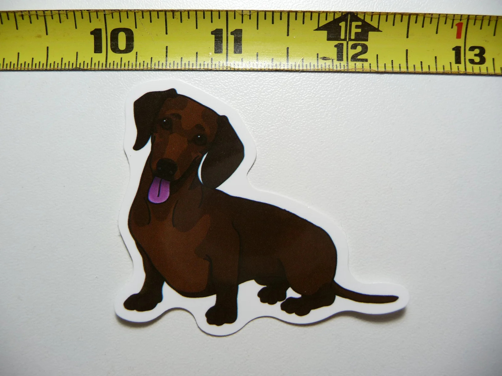 DACHSHUND SMALL STICKER DECAL HOT DAY TONGUE DOG SO PET PRIDE FUNNY