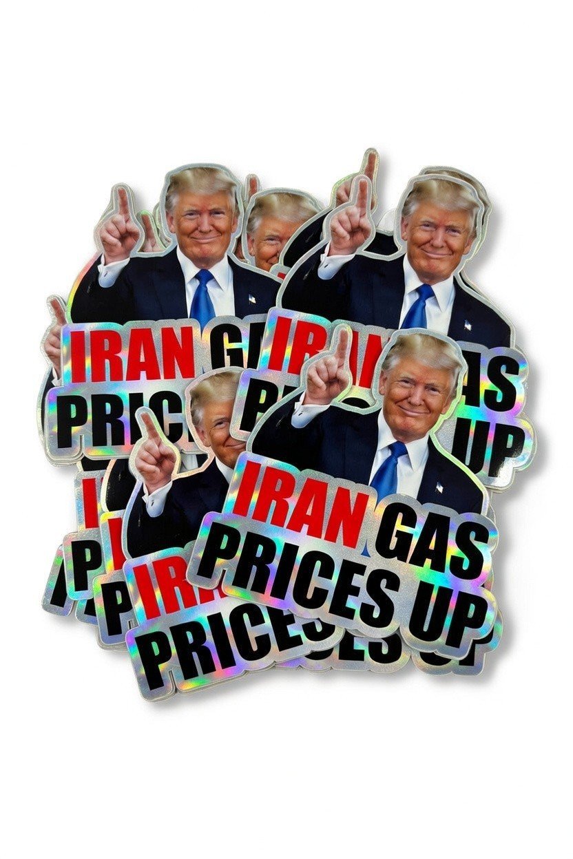 Gas Stickers Trump Did That Gas Pump Iran Gas Prices Up! 10 – 100 pk Bibi Holo