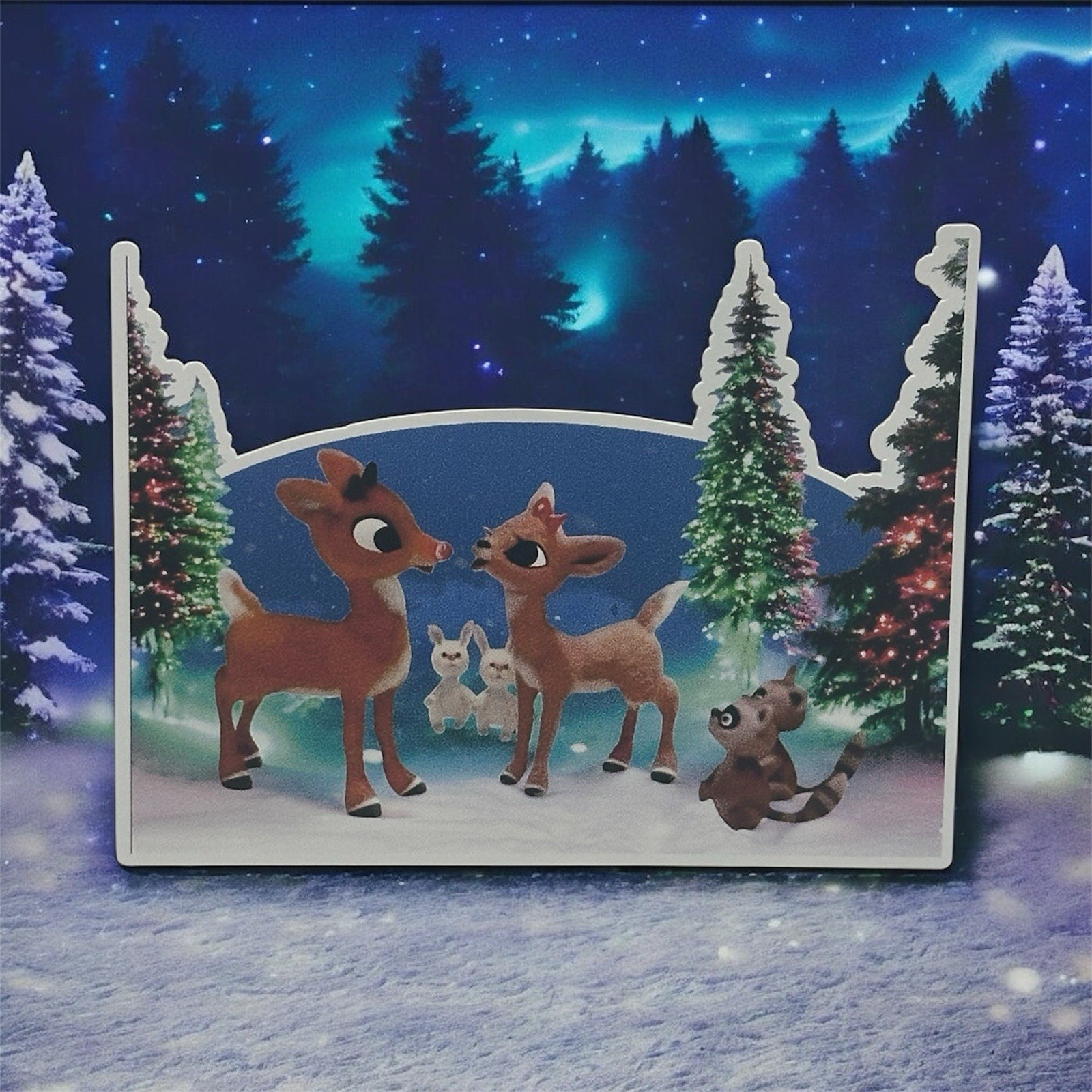 CHRISTMAS Rudolph Red-Nosed Reindeer Girlfriend Clarice 4” Vinyl Sticker Decal