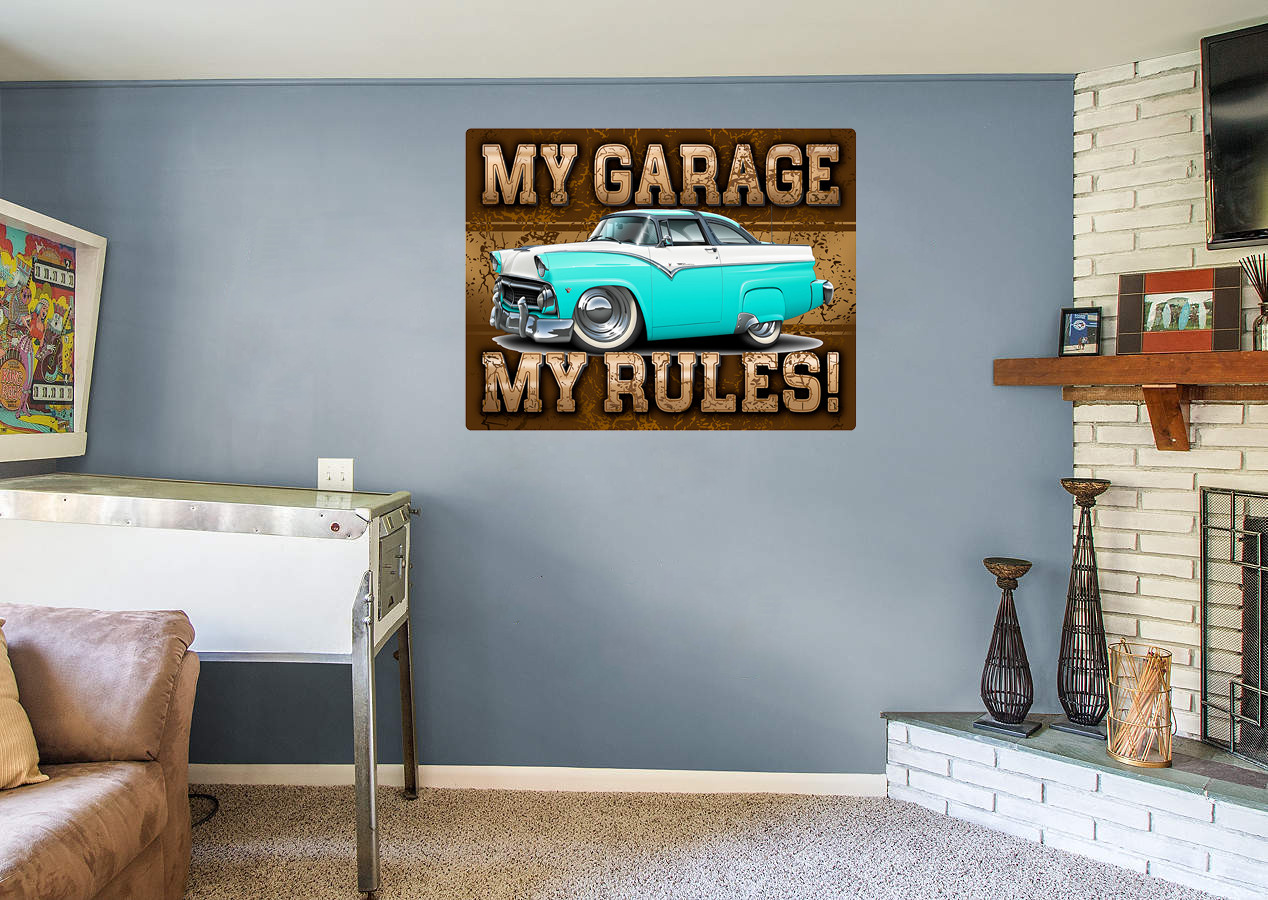 1955 1956 Ford Fairlane Crown Victoria Wall Art Graphic Sticker