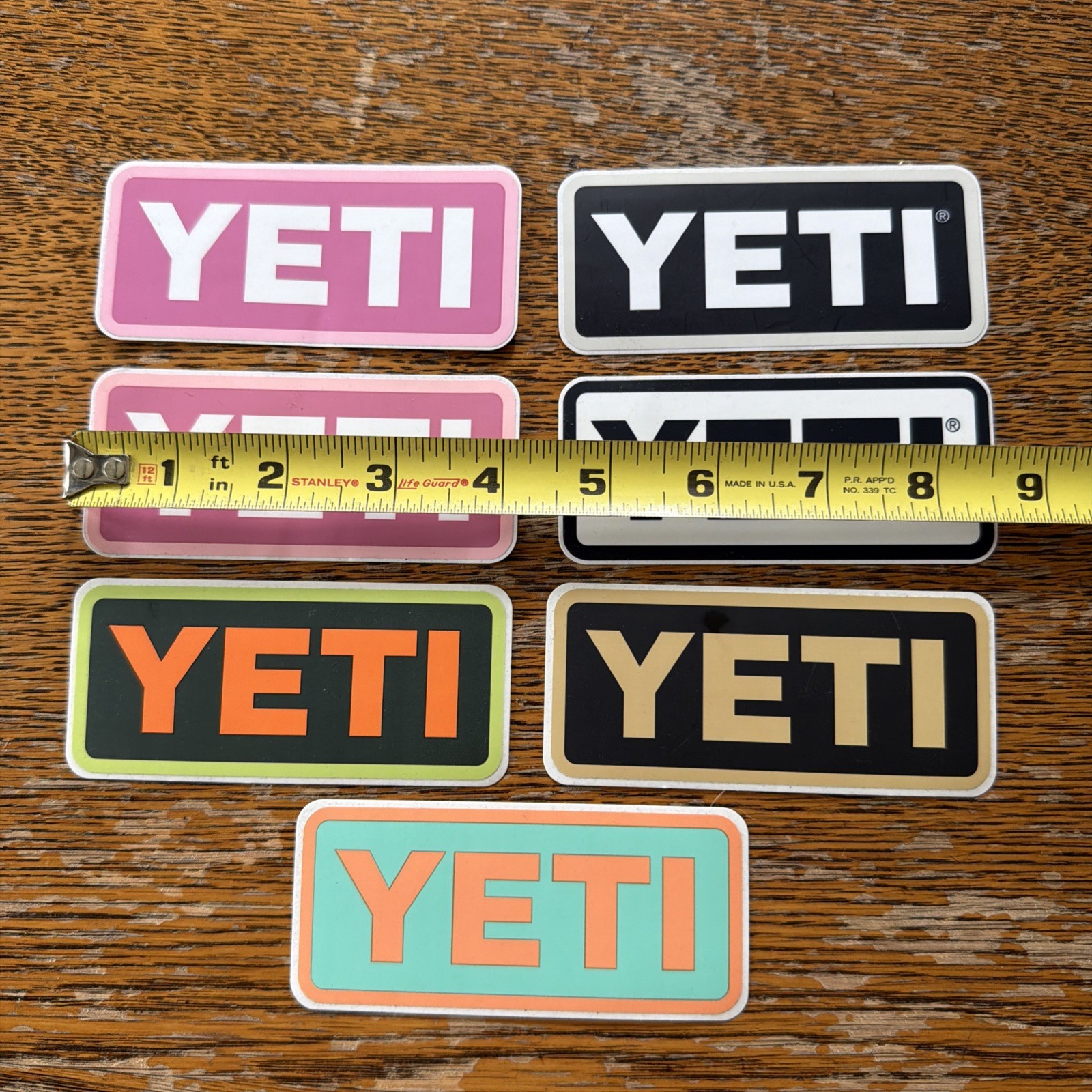 7 YETI Stickers – Logos For Mugs Cups Water Bottles Notebooks Etc