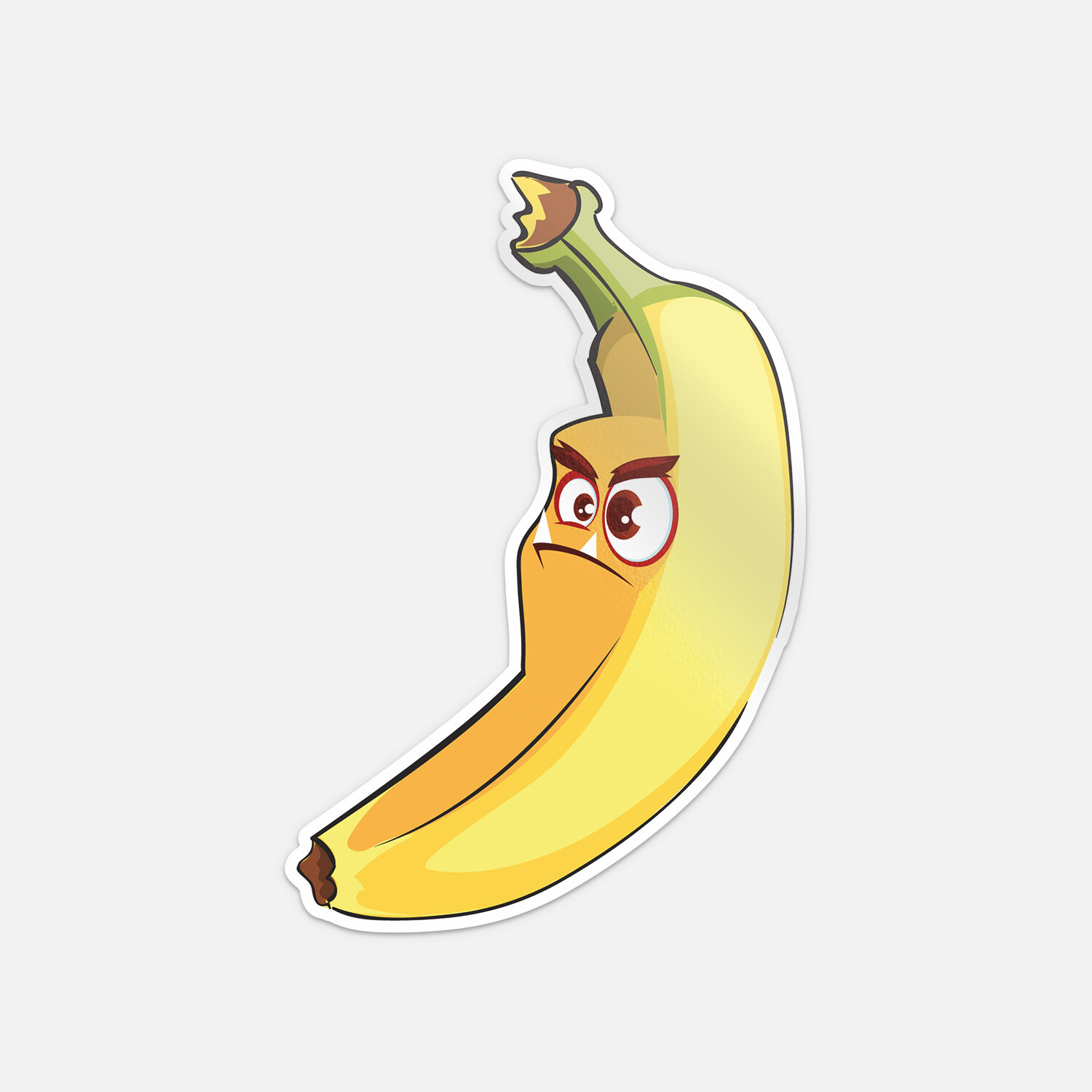 Banana Monster Car Bumper Vinyl Sticker Decal