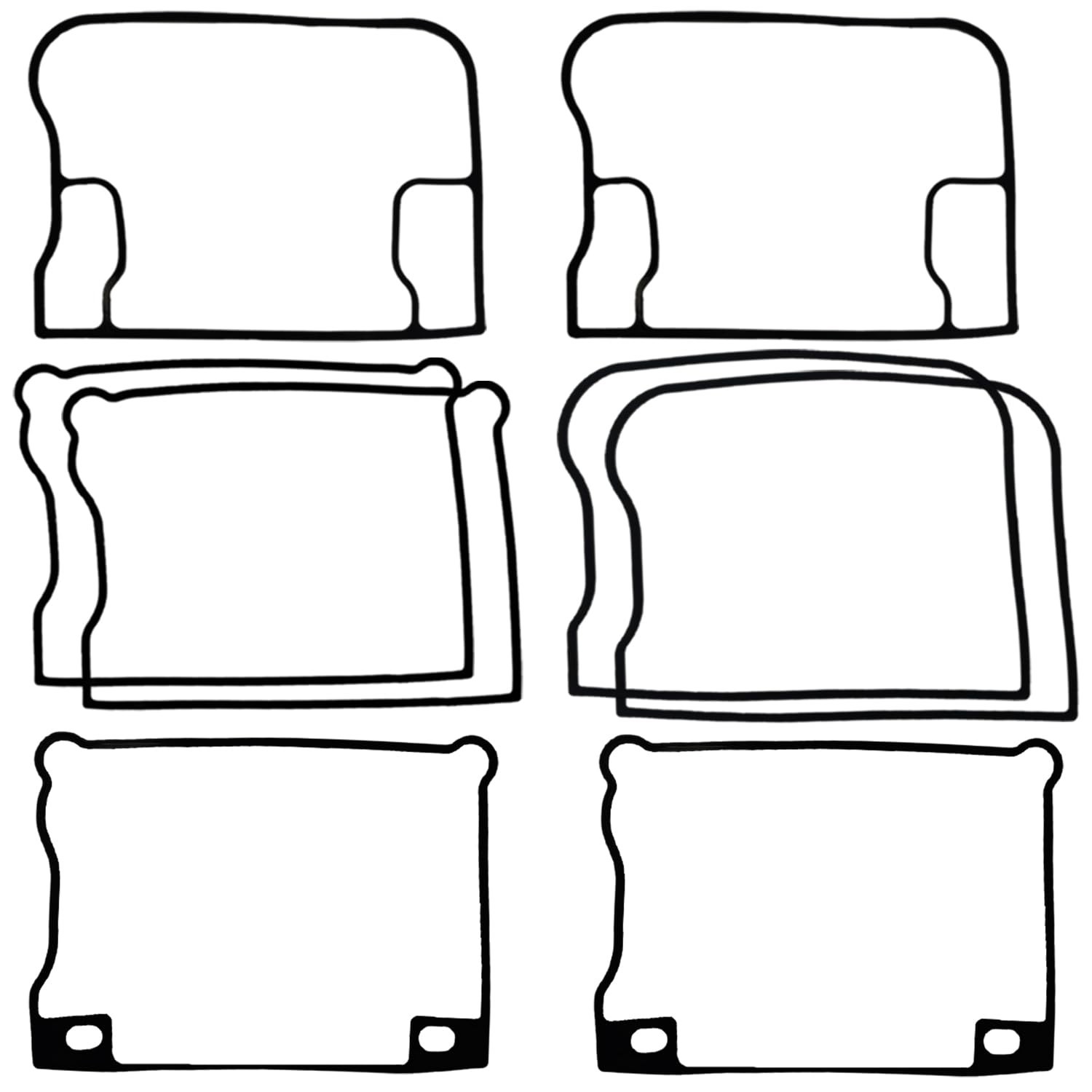 Top End Gasket Kit Compatible with Harley-Davidson EVO Big Twin 80ci 1340CC Dyna
