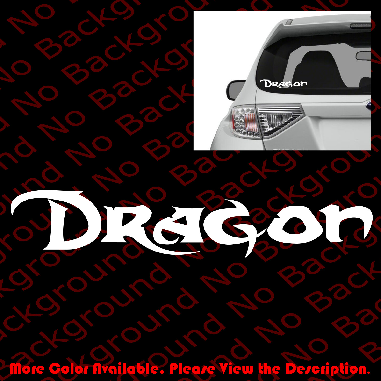 DRAGON Vinyl Die Cut Decal for Bruce Lee JKD Wing Chun Kung Fu Martial Art FT010