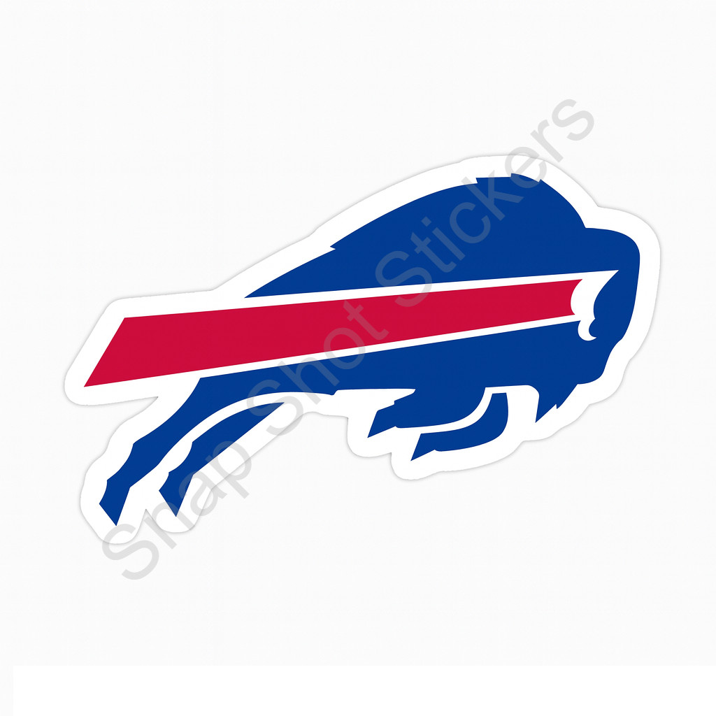 Buffalo Blue Red Football Weather Resistant Vinyl Sticker/Decal 01
