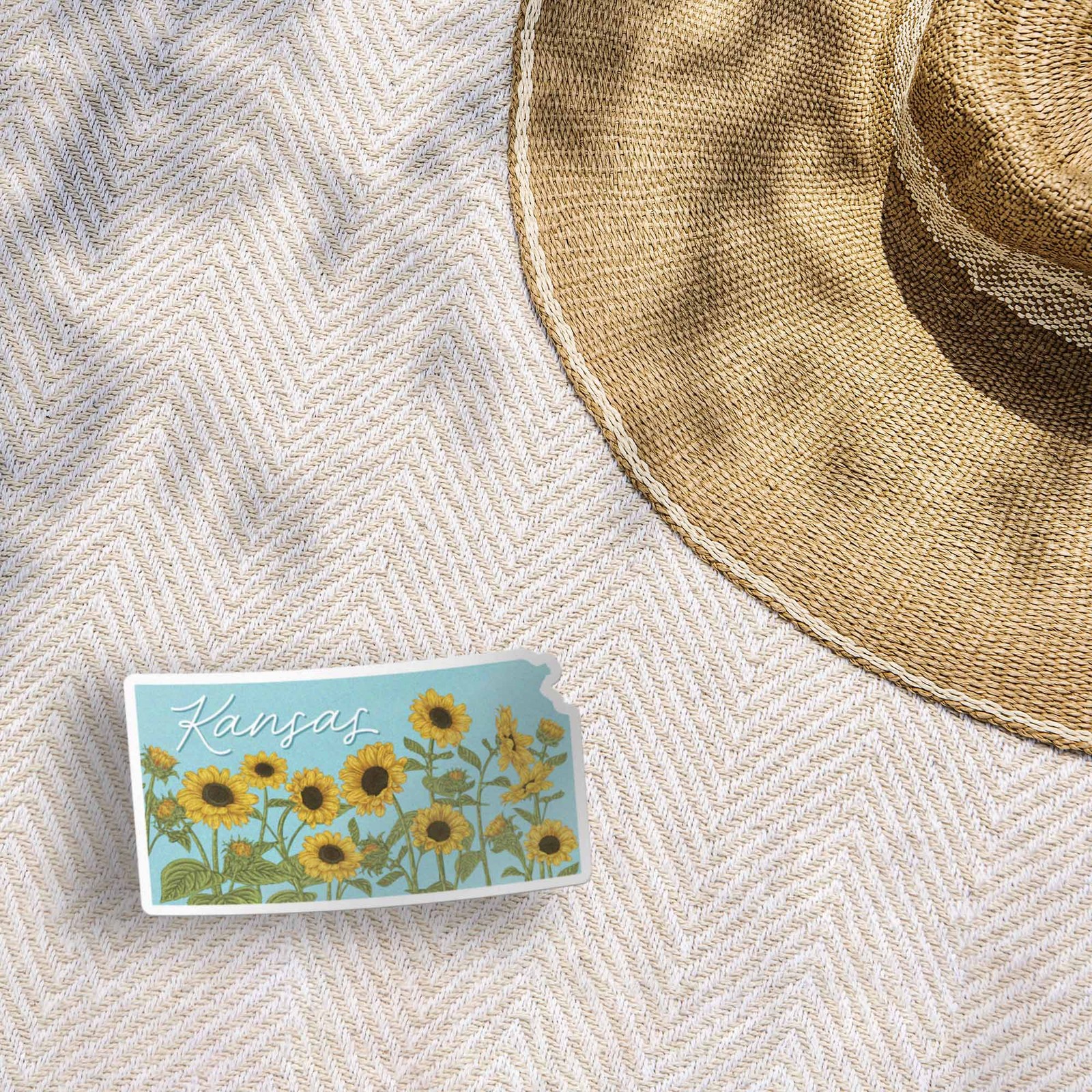 Kansas Sunflower Sticker
