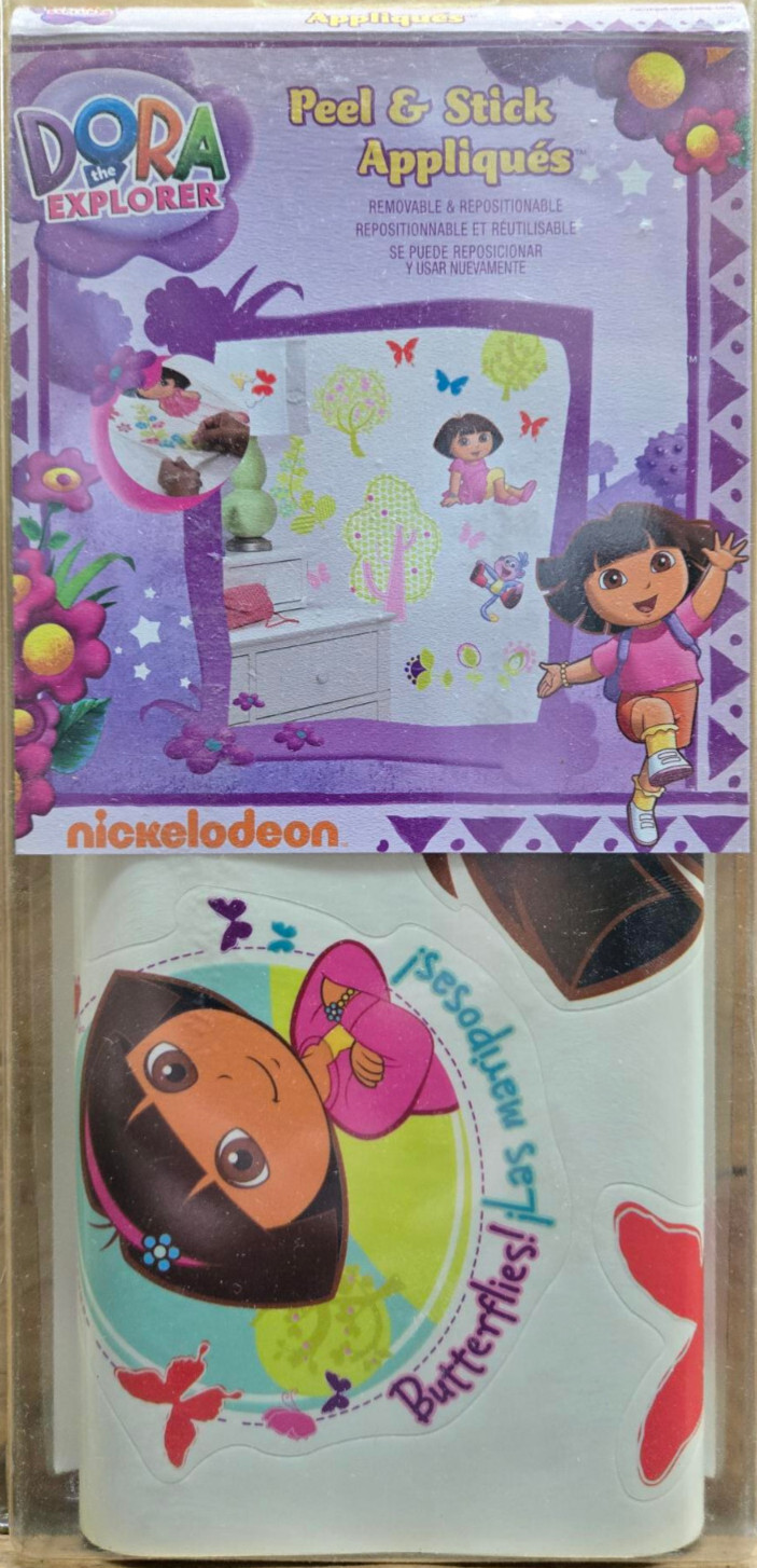 Dora the Explorer Wall Stickers Peel & Stick Appliques Kids Room Nickelodeon