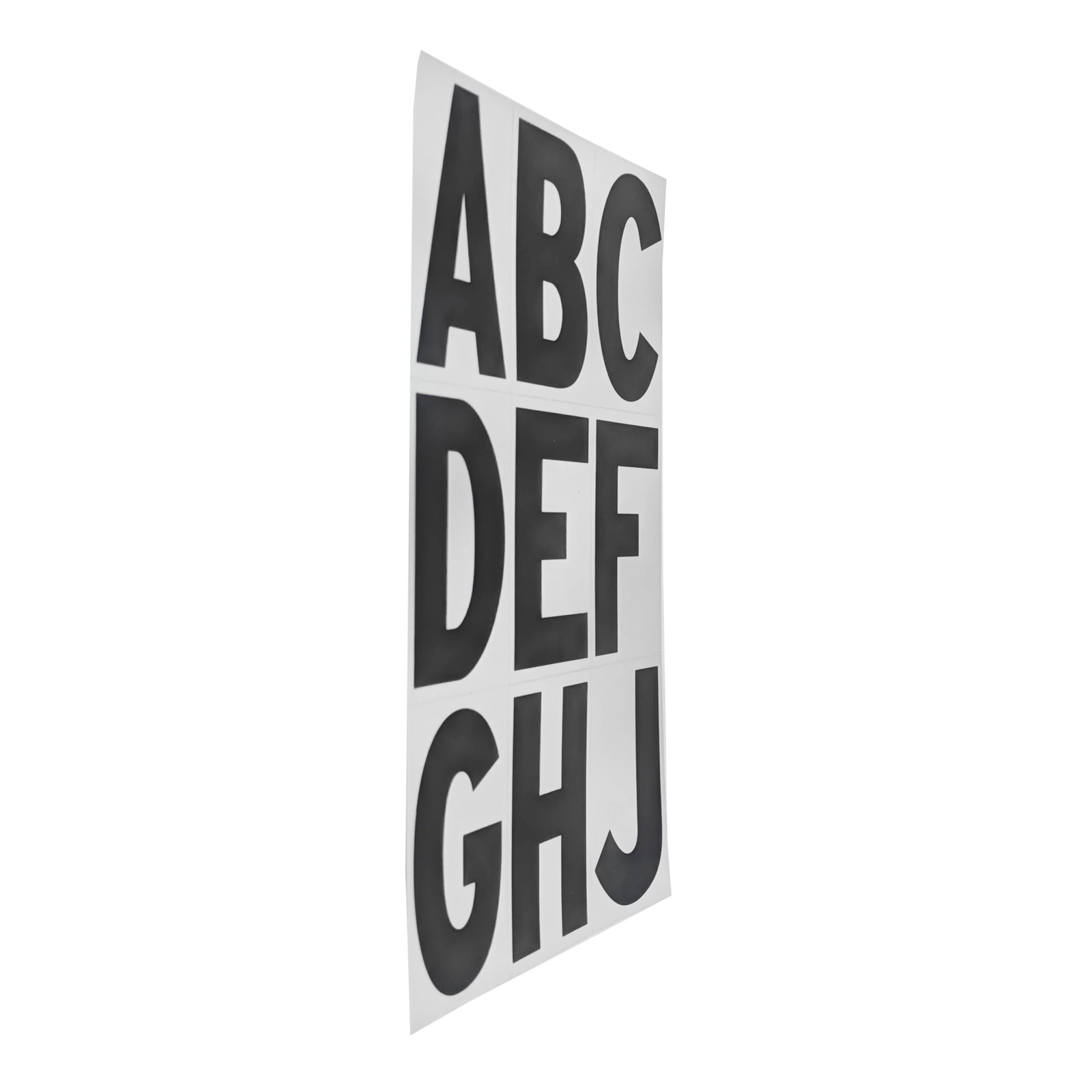 5 pack) 3 inch Reflective Vinyl Letter Kit, 65 Self-Adhesive Stickers for