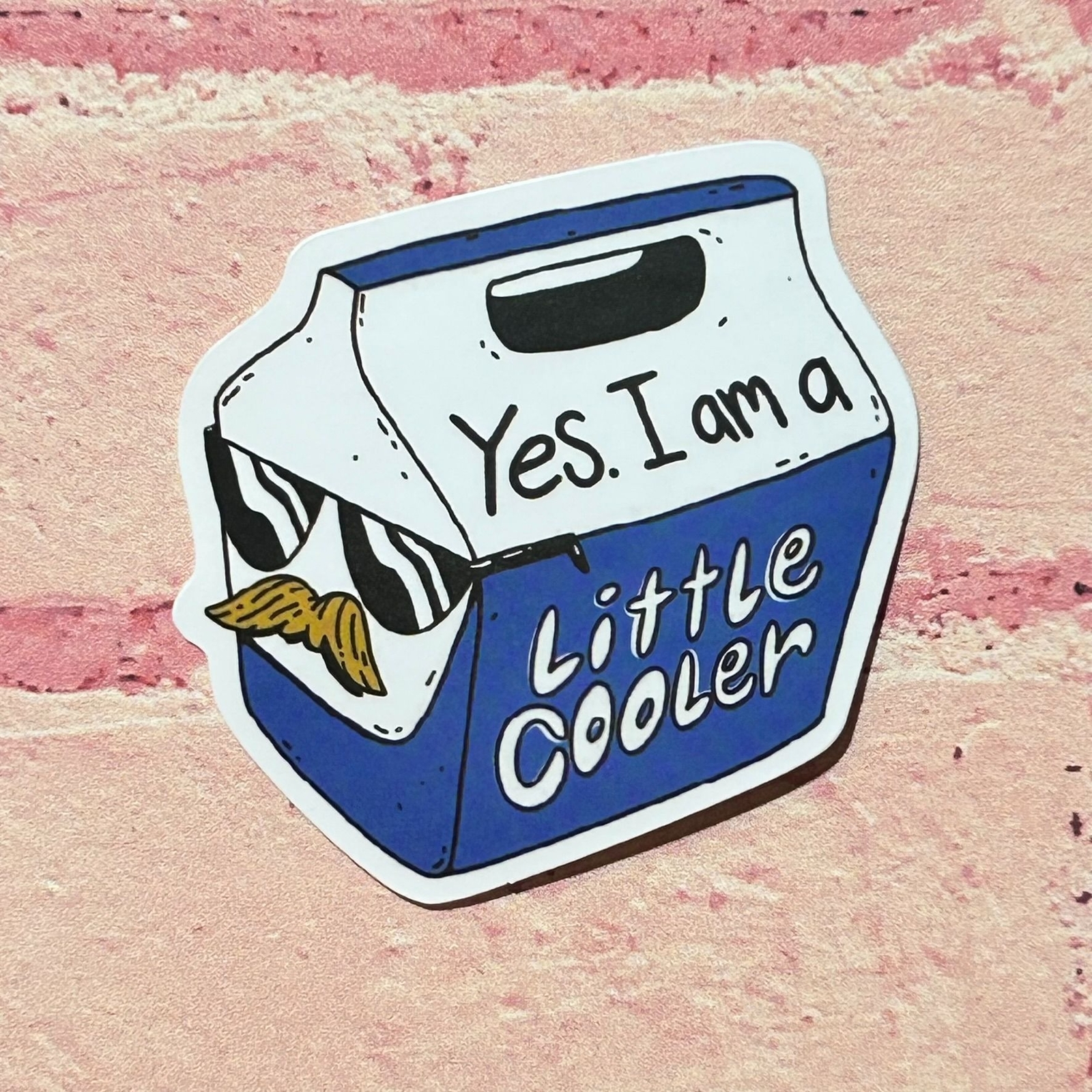 Yes I Am A Little Cooler Vinyl Sticker