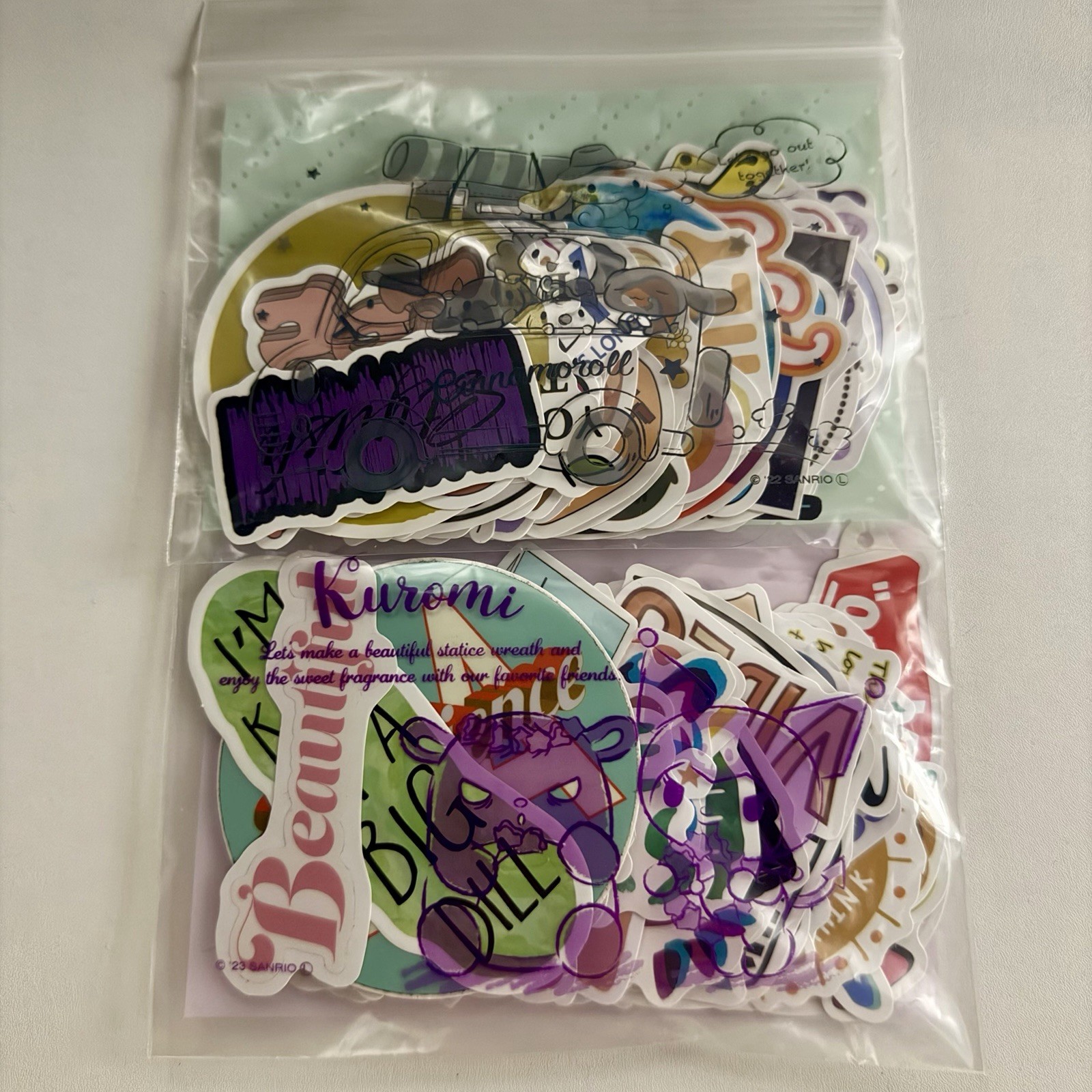Assorted Words & Phrases Waterproof Vinyl Decals Sticker Bomb 1 oz Packs