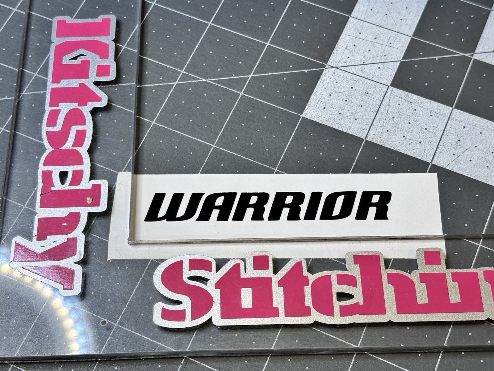 TWO Warrior Hockey Helmet Die Cut Vinyl Decals – Free Decal Offer Inside!