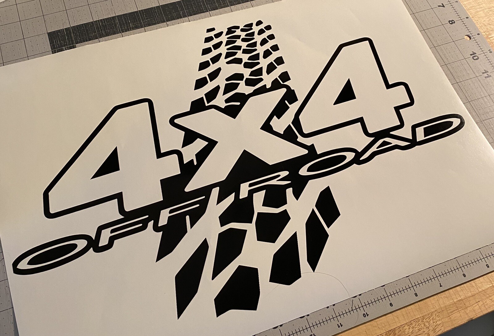 Vinyl Decal – 4X4 Off Road (Tire Track)