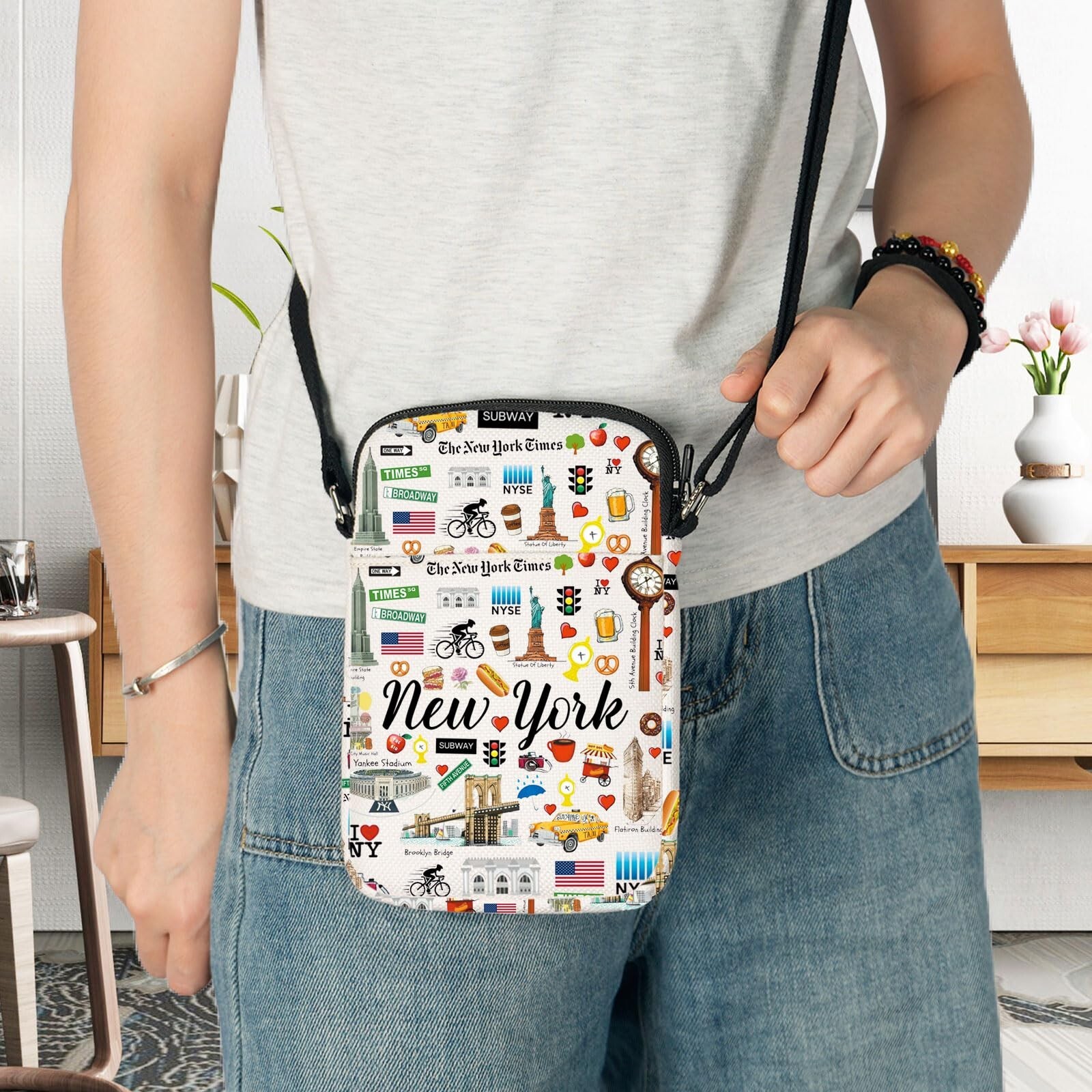 G2TUP New York Travel Crossbody Bag – New York City Themed Gifts & Souvenir
