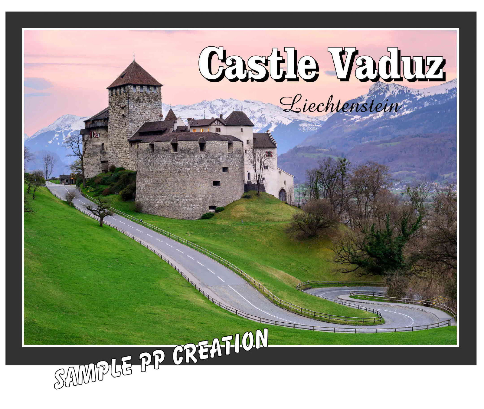CASTLE VADUZ LIECHTENSTEIN photo fridge MAGNET 4 X 3 inches TRAVEL