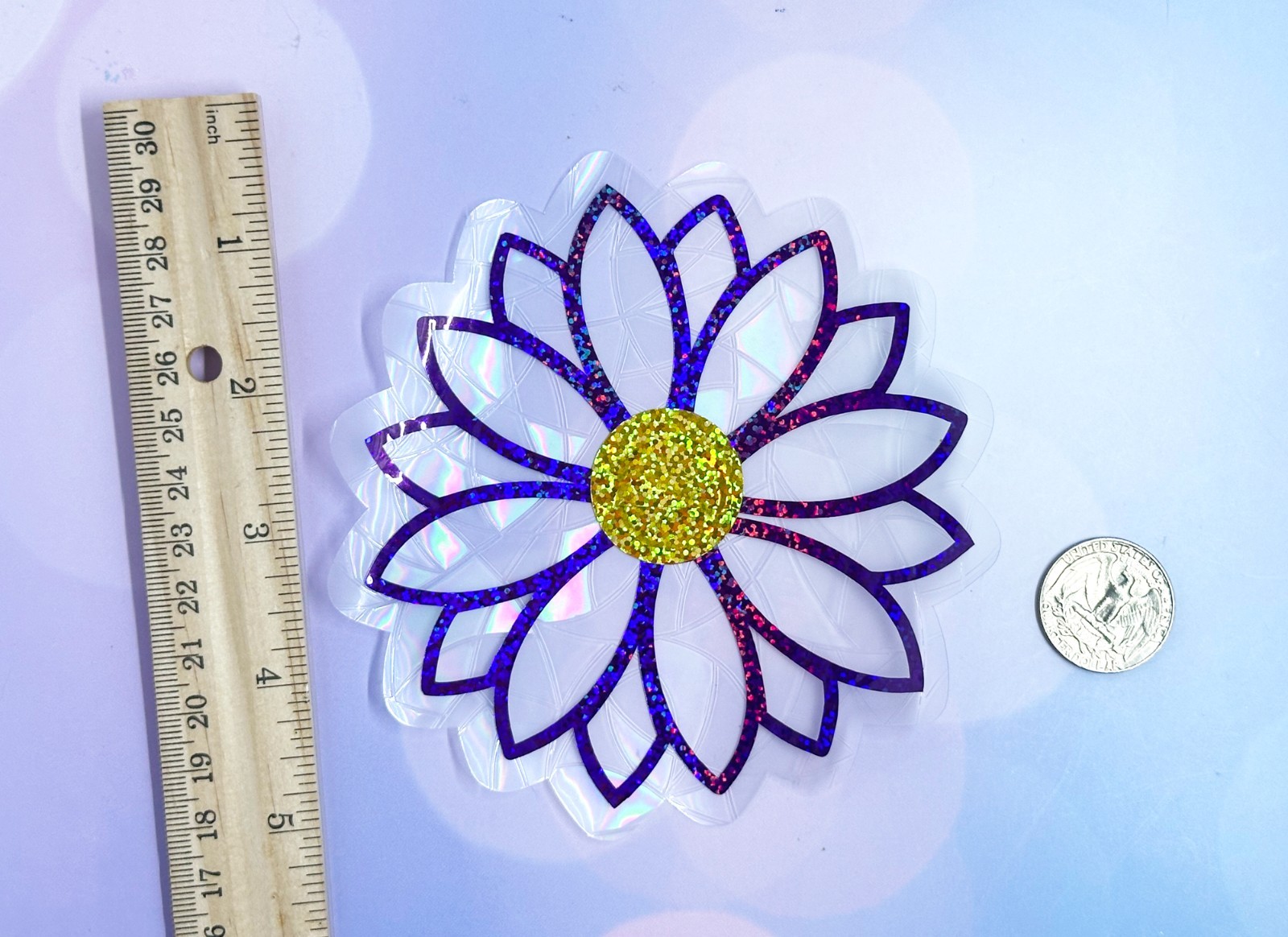 Floral Window Cling Suncatcher Decal Rainbow Maker Prism