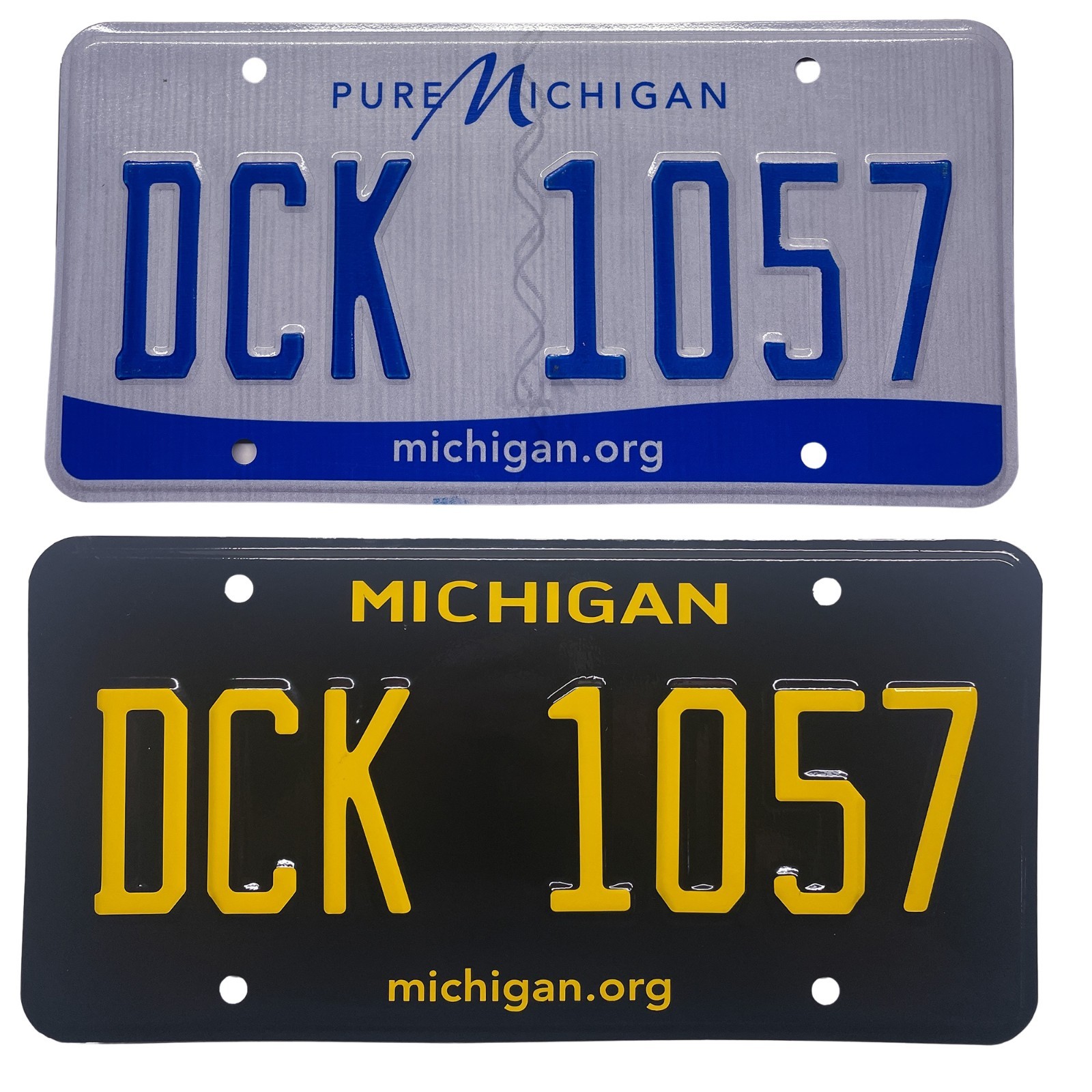 Michigan MI Plate Wrap DIY Kit Pure Michigan White, Yellow Red Reflective