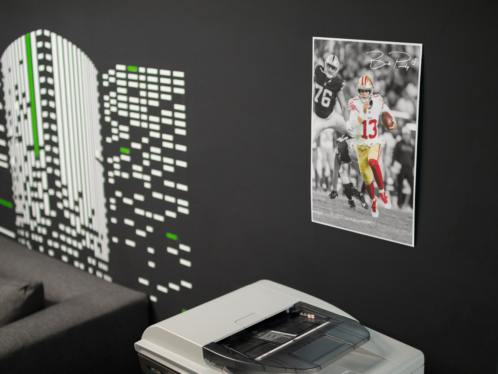 BROCK PURDY Football Wall Vinyl Decal Poster Print Removable Adhesive