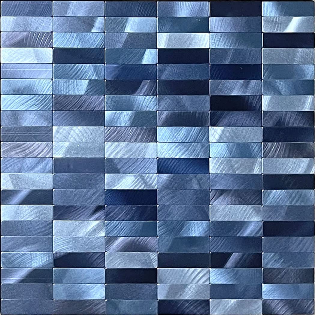 Peel and Stick Tile Backsplash Self- Adhesive Wall Tiles Aluminum Mosaic Stic…