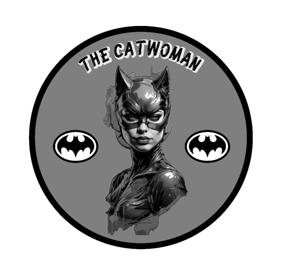 Batman – Catwoman B/W – 4" Vinyl Decal Handmade Car Cooler Laptop Truck Tumbler