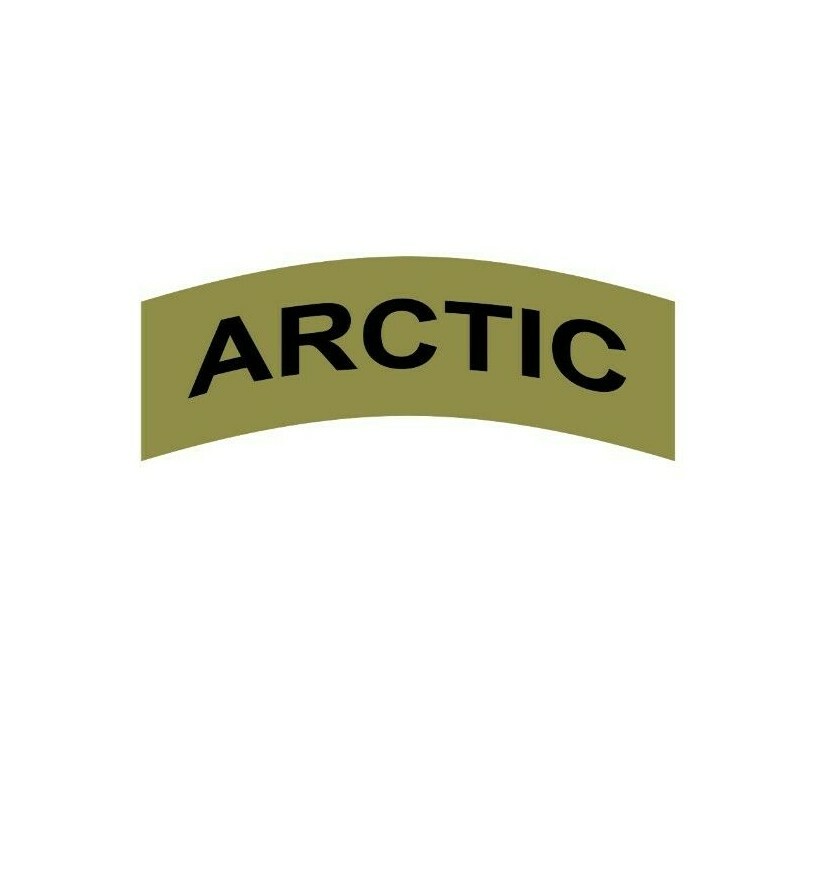ARCTIC Tab Car Vinyl Window Decal/Sticker Olive/Black