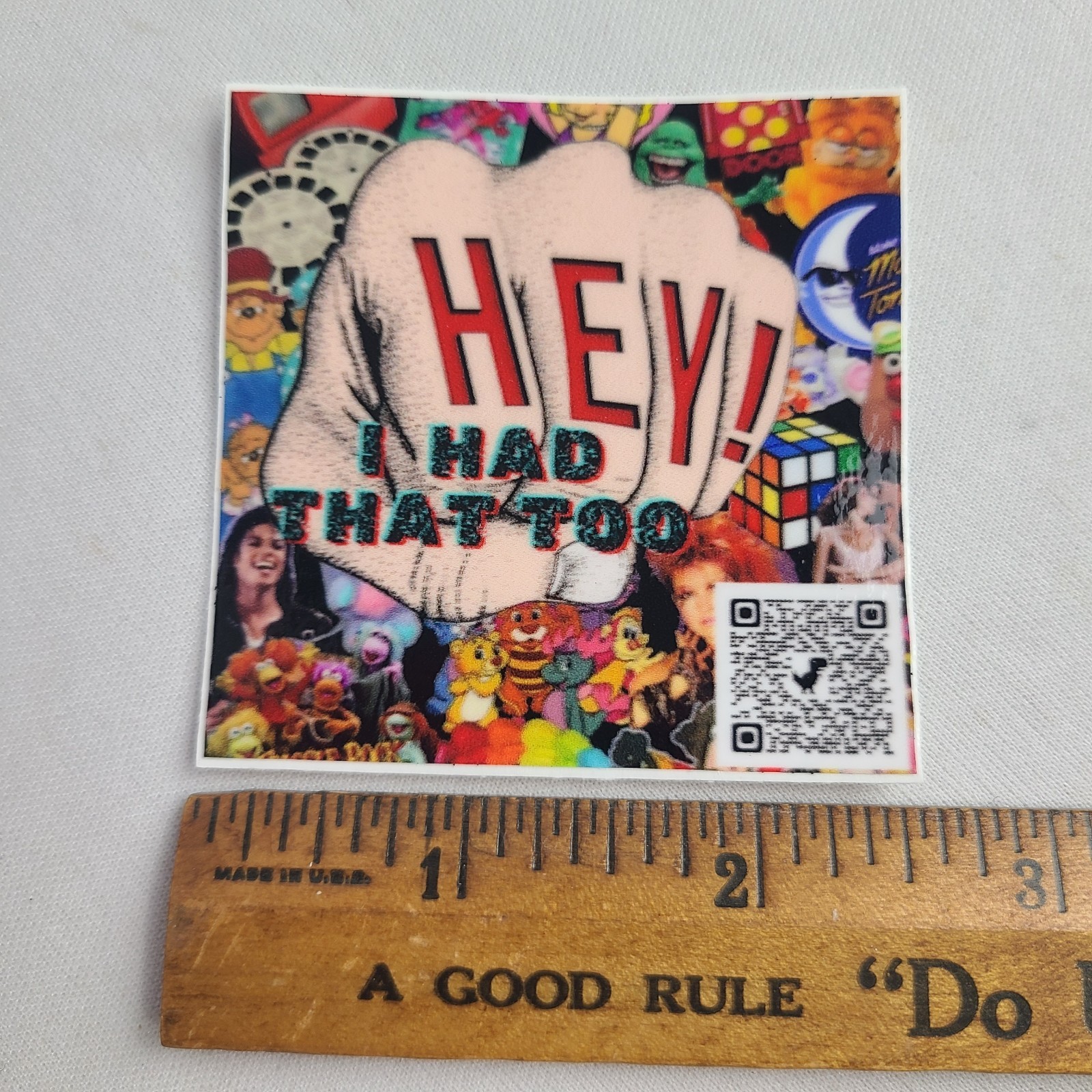 Hey I Had That Too! Ebay Store Sticker 2.5" Square FREE SHIPPING 80's Themed