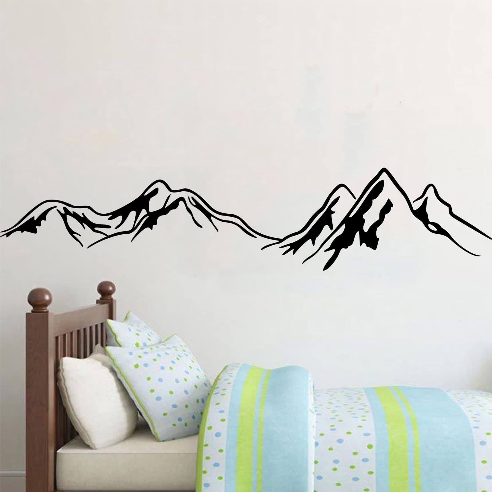 Big Mountains Wall Stickers Family Landscapes Wall Decals Beautiful Art Mural…