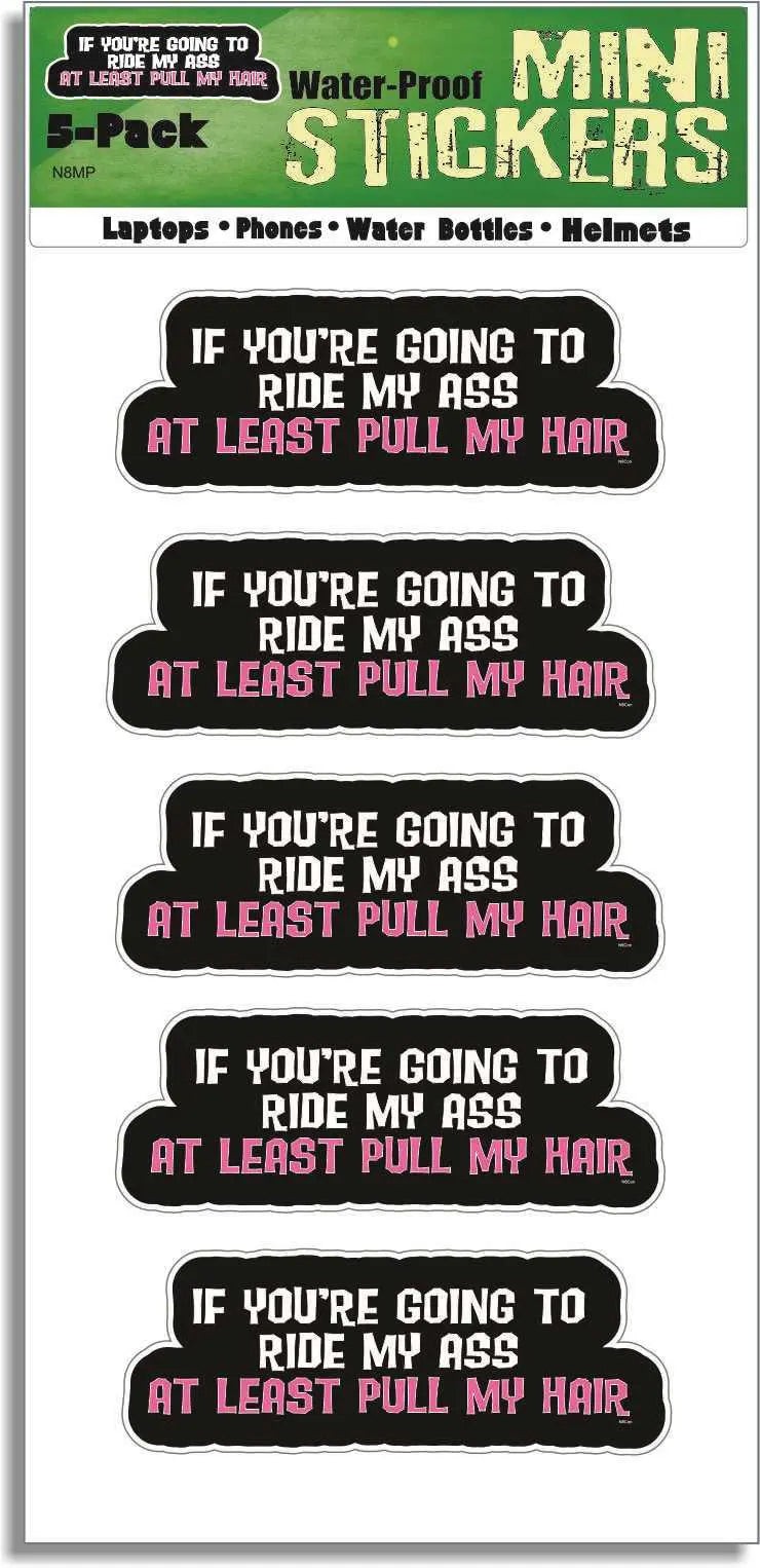 Set of 5 Mini "If You're Going To… Stickers 1×3 Inch Vinyl Decals for Phones