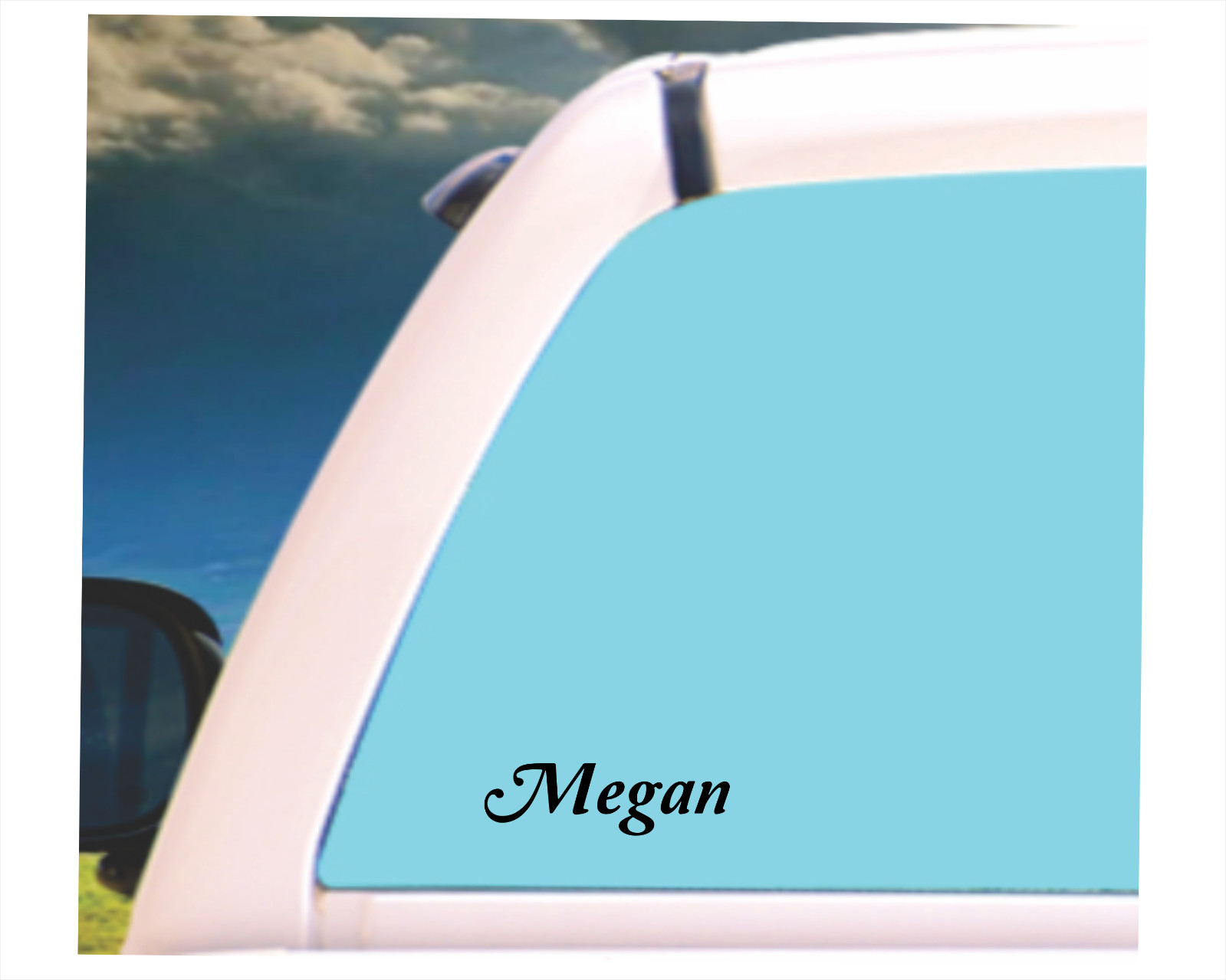 3 Custom name any word name decal sticker back to school any smooth surface