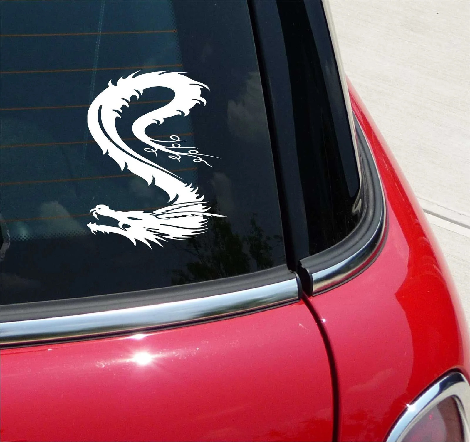 DRAGON FLYING MEDIEVAL CHINESE GRAPHIC DECAL STICKER ART CAR WALL DECOR