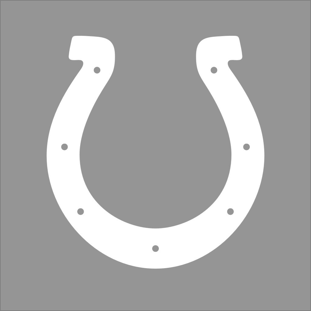 Indianapolis Colts NFL Team Logo 1 Color Vinyl Decal Sticker Window Car Wall