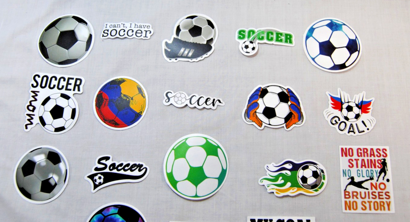 Soccer Stickers for Laptop, Water Bottles Plus for Kids to Adults 200Pcs T2695