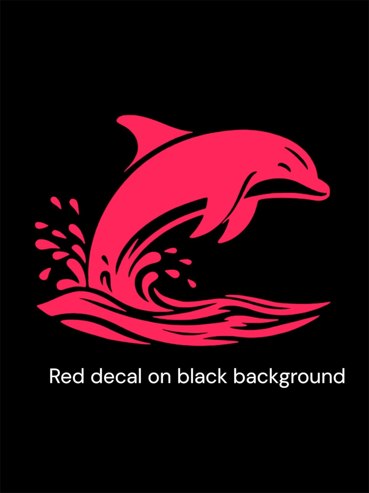 Dolphin splashing Decal for car Windows Laptops most Smooth Surfaces