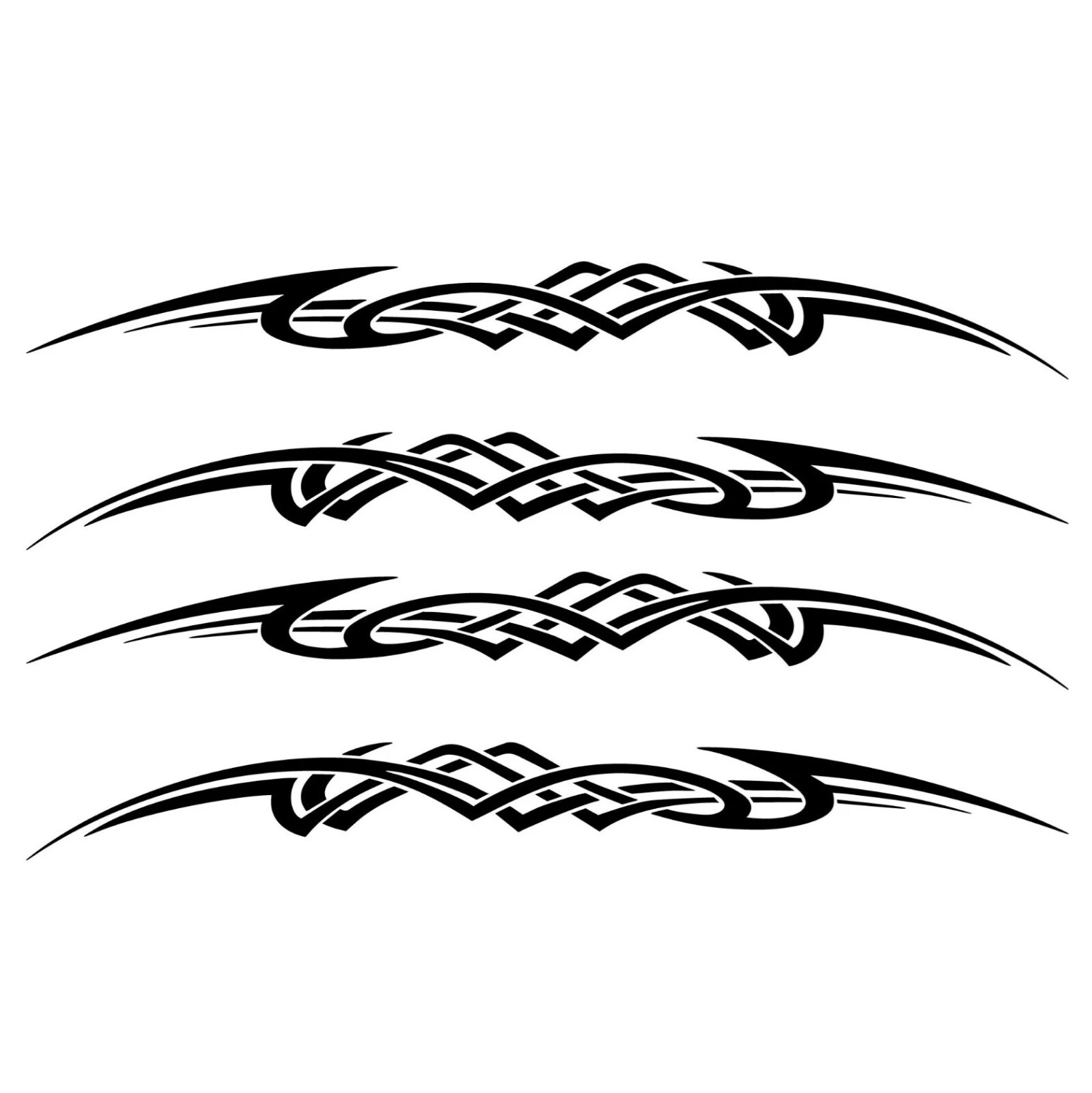 Tribal Decal Tribal Flame Sticker Car Hot Rod Truck ATV Motorcycle Tank UTV