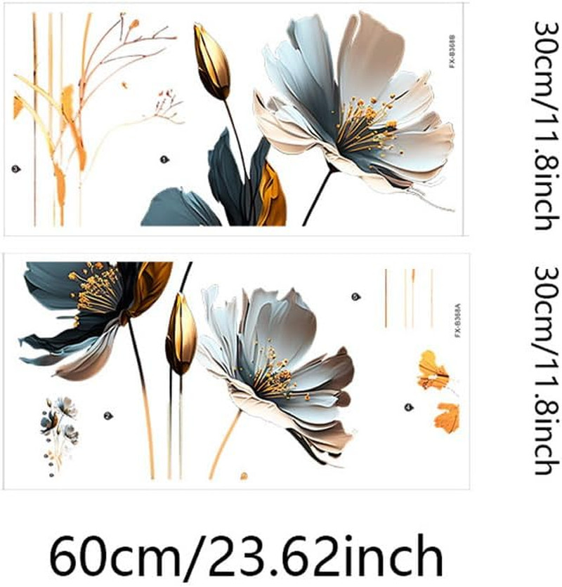 3D Wall Stickers DIY Flower Wall Decal Removable Waterproof Wall Art Decor fo…