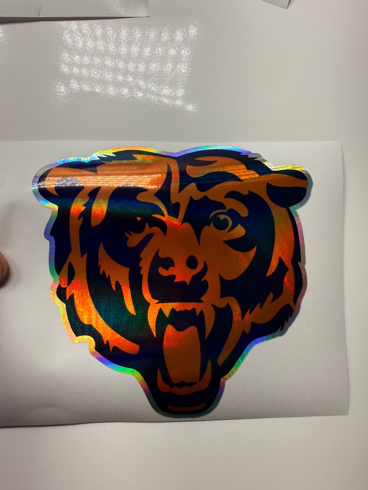Chicago Bears Holographic Vinyl Decal